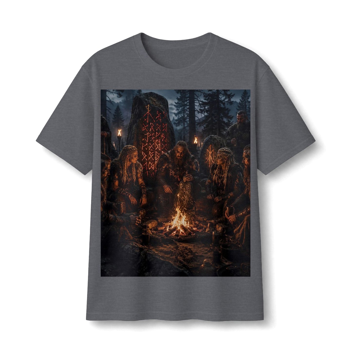 Viking Campfire Scene T‑Shirt