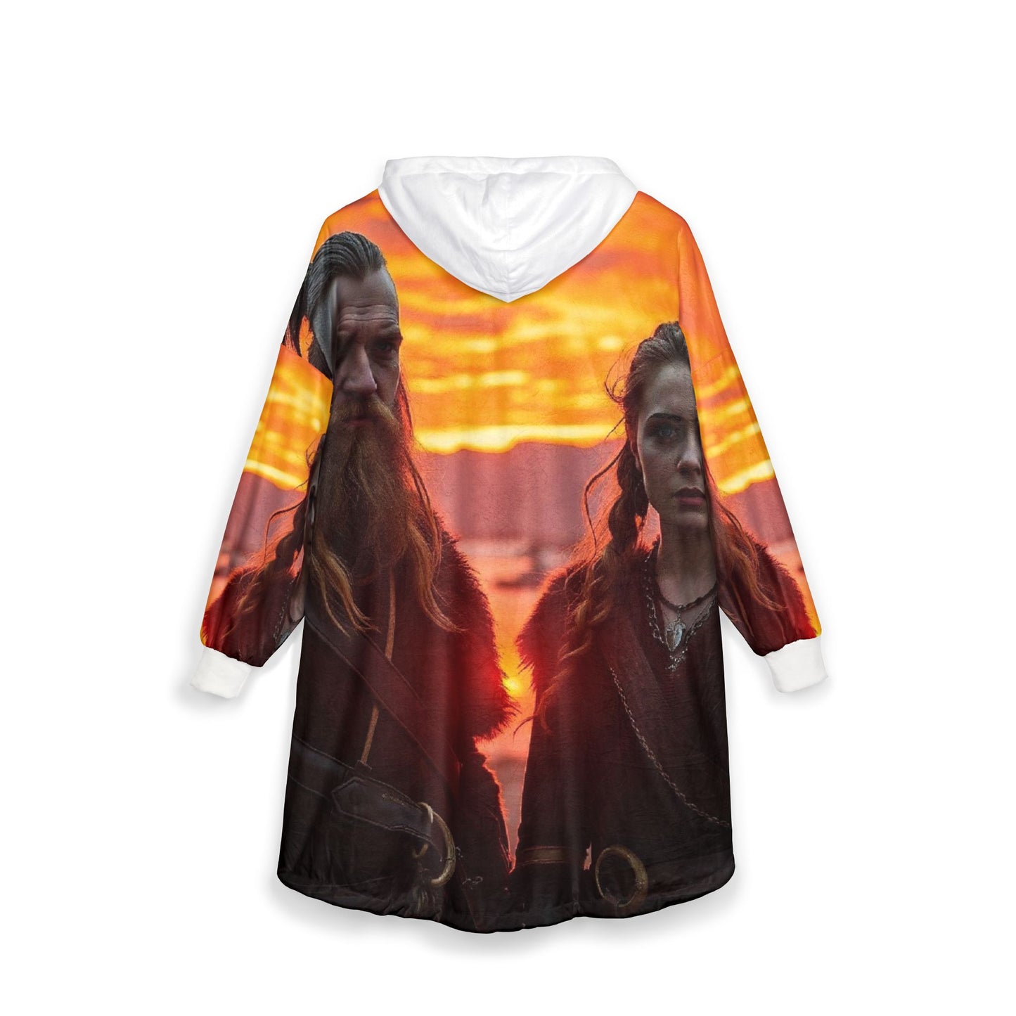 Viking Sunset Hooded Blanket