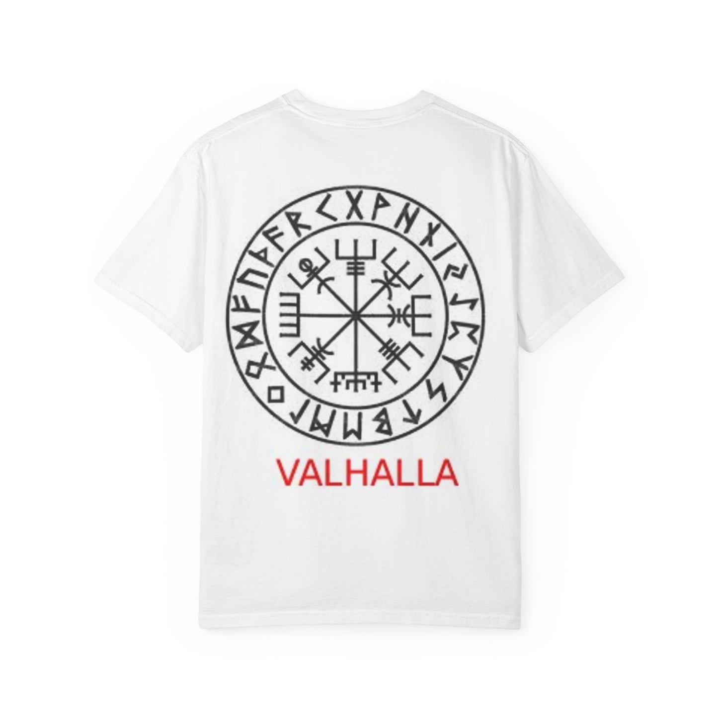 Valhalla Rune Compass T-Shirt — Viking Vegvísir Design
