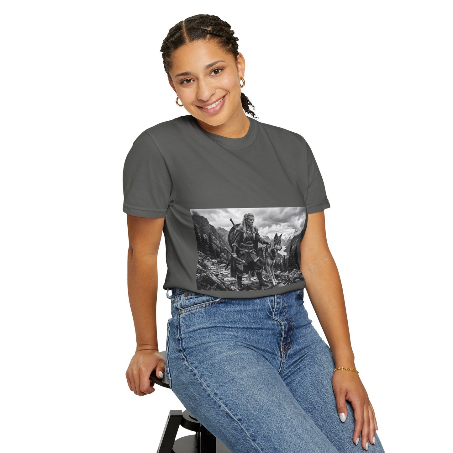Viking Warrior with Wolf T-Shirt