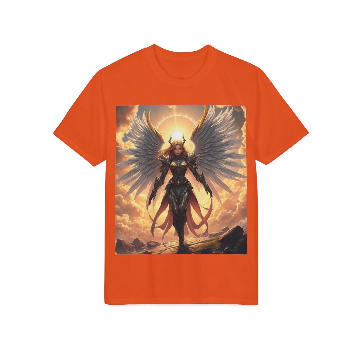 Angel Warrior T-Shirt — Radiant Valkyrie Fantasy Tee