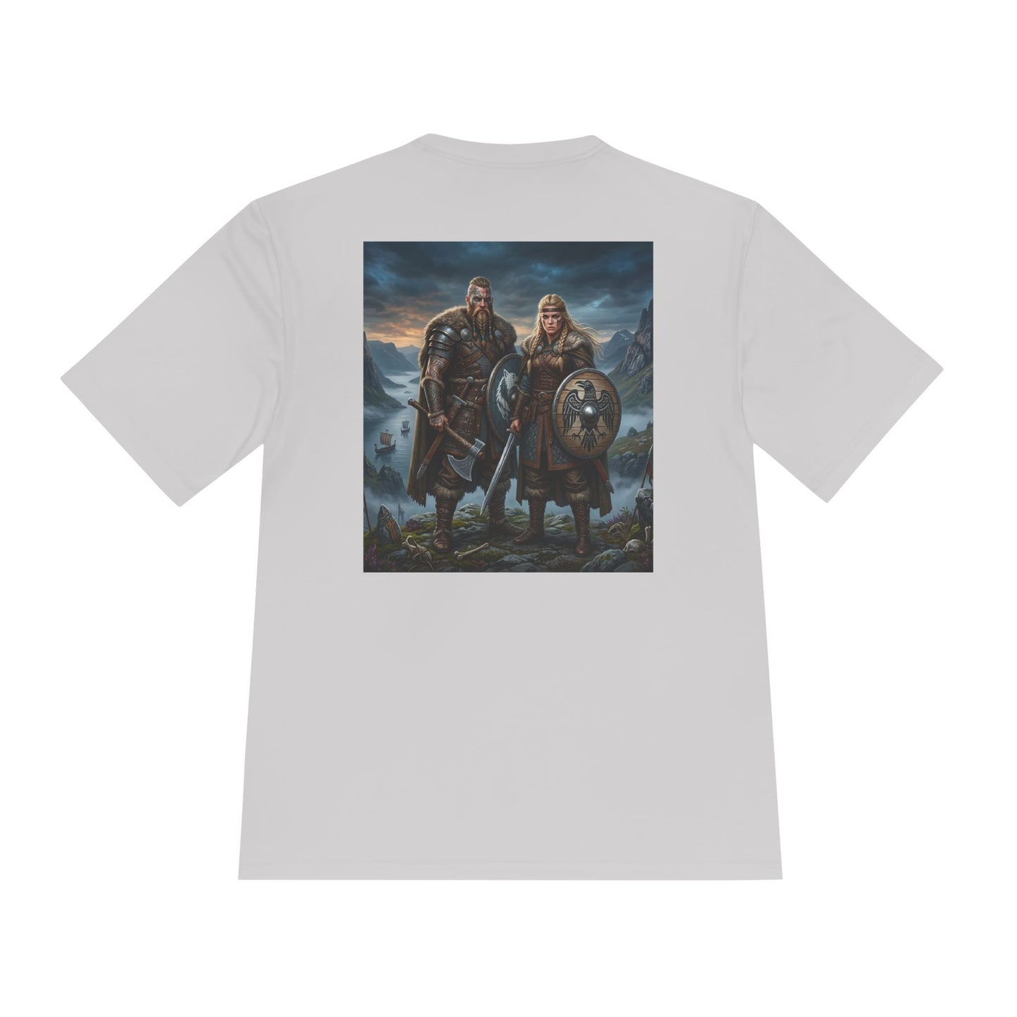 Viking Warriors Graphic Tee — Norse Shield & Axe Mythic T-Shirt