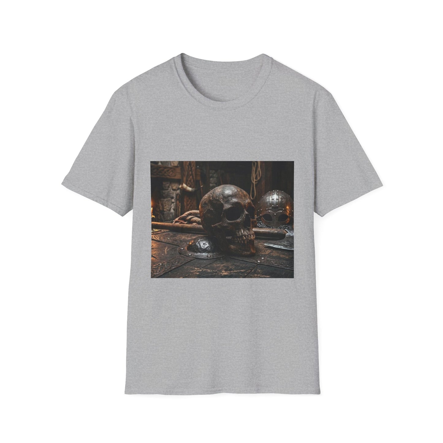 Skull & Relics Graphic T-Shirt — Gothic Vintage Curio Tee