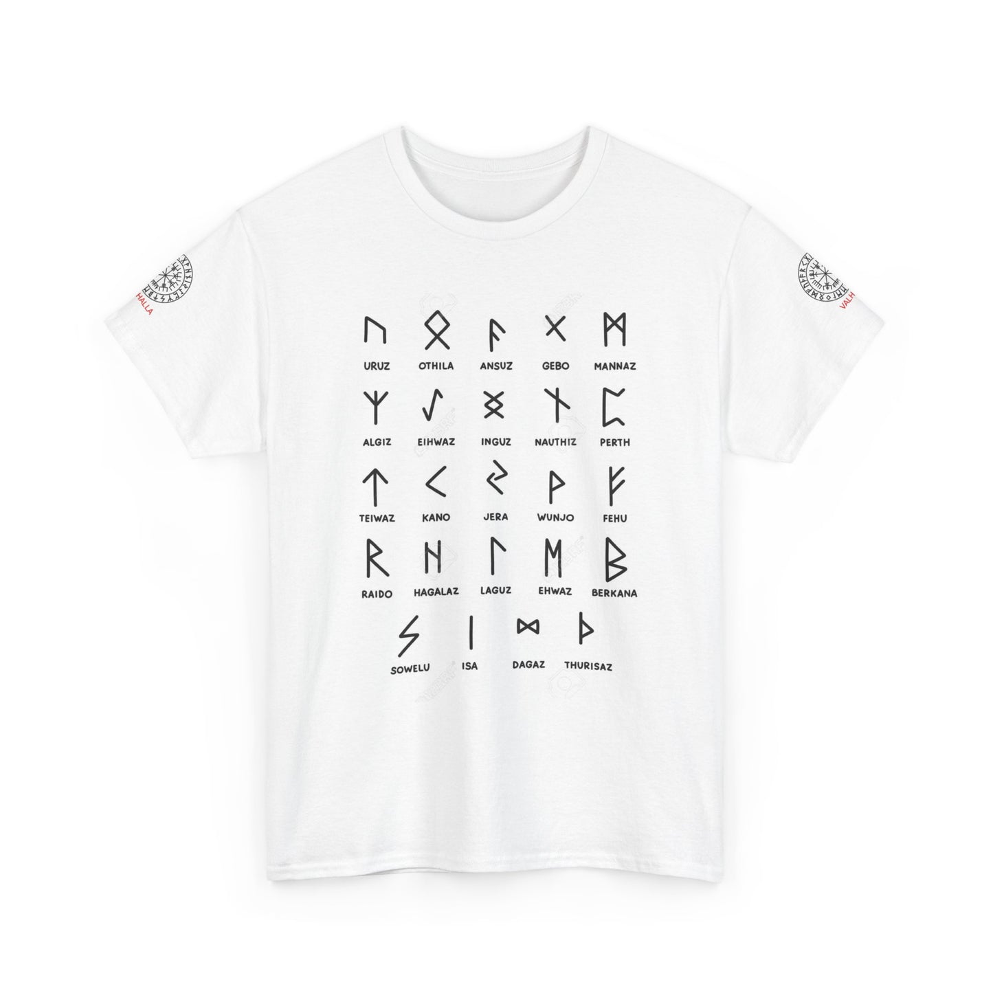 Runes Alphabet T‑Shirt — Viking / Norse Rune Chart Tee