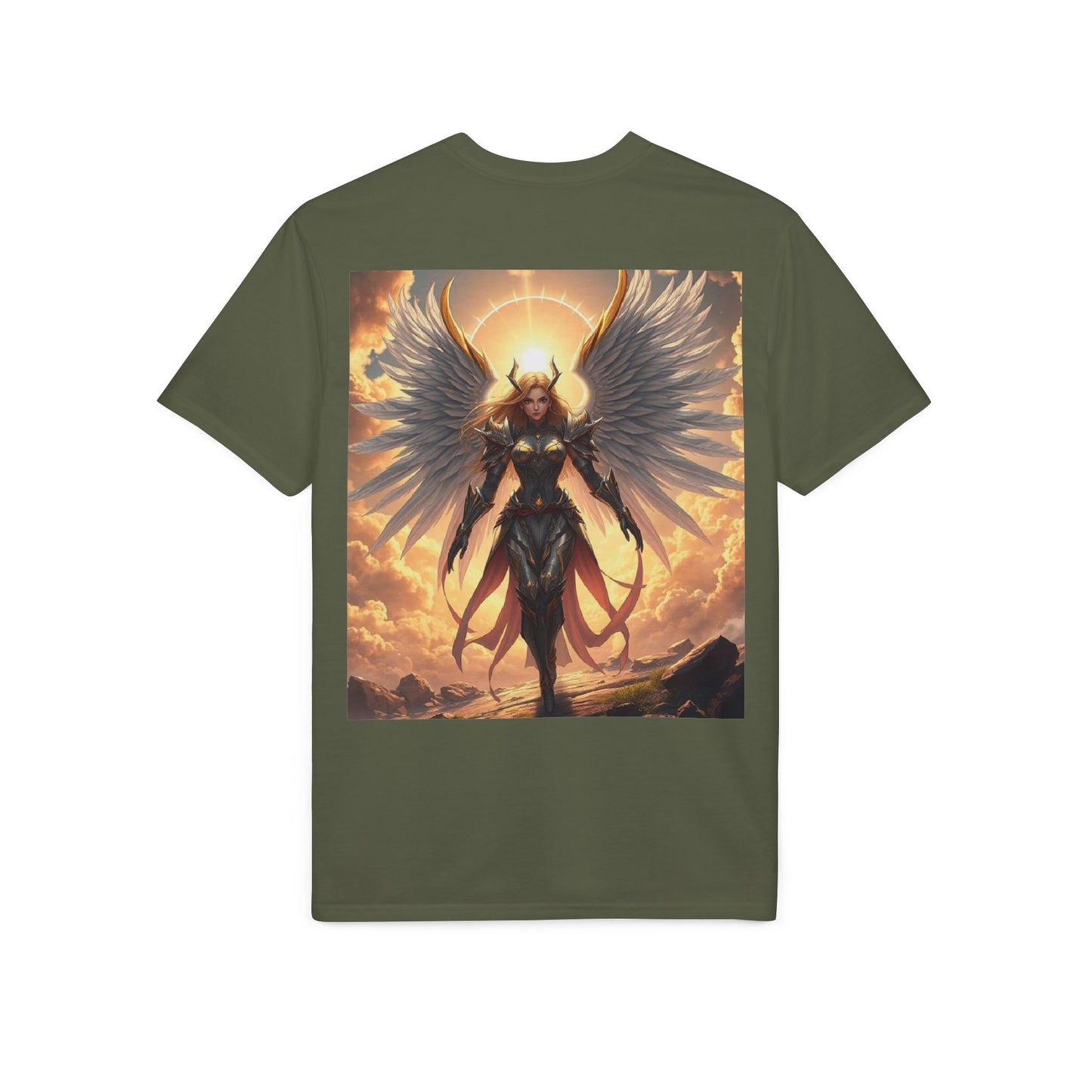 Angel Warrior T-Shirt — Radiant Valkyrie Fantasy Tee