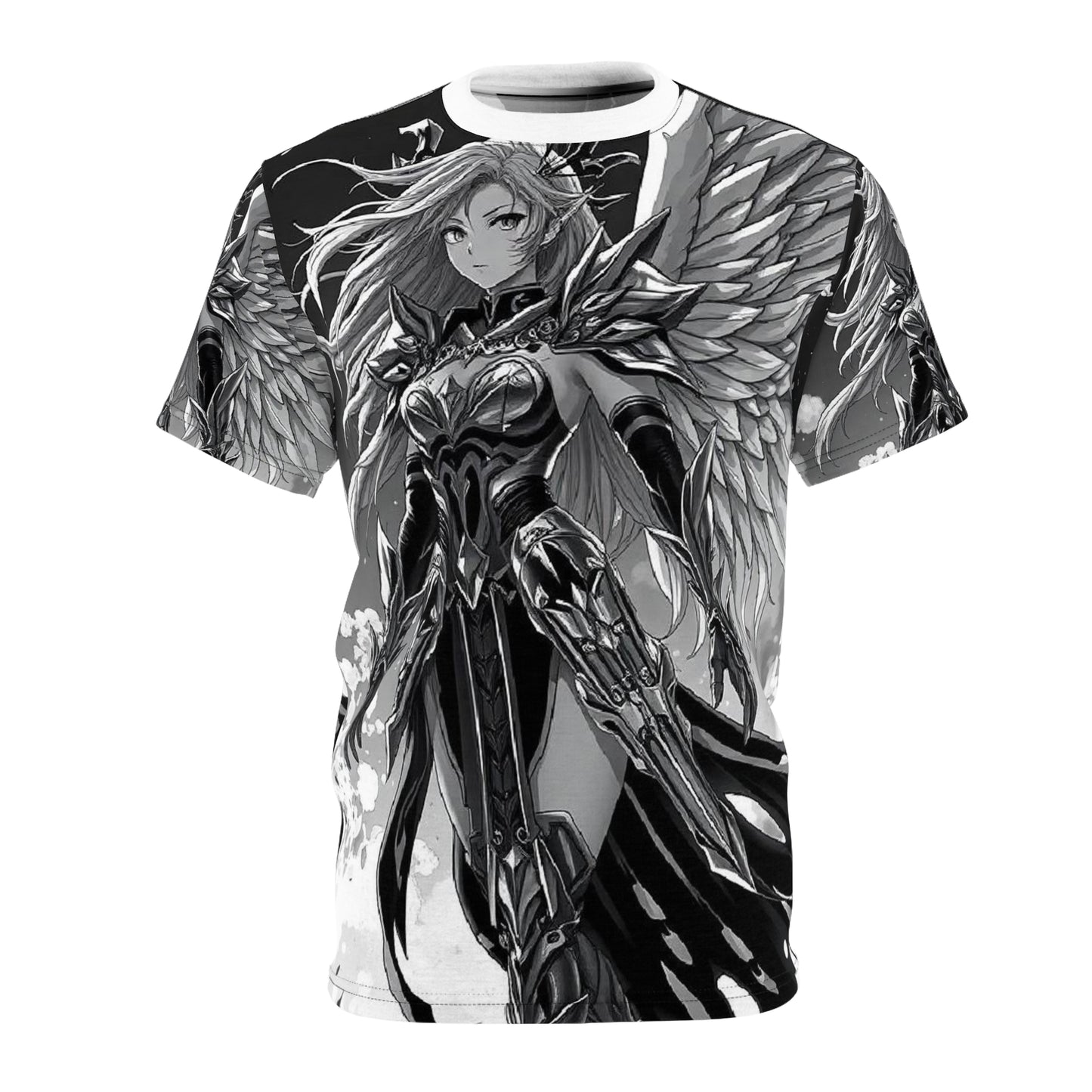 Angel Warrior Graphic Tee — Fantasy Anime Valkyrie AOP Shirt