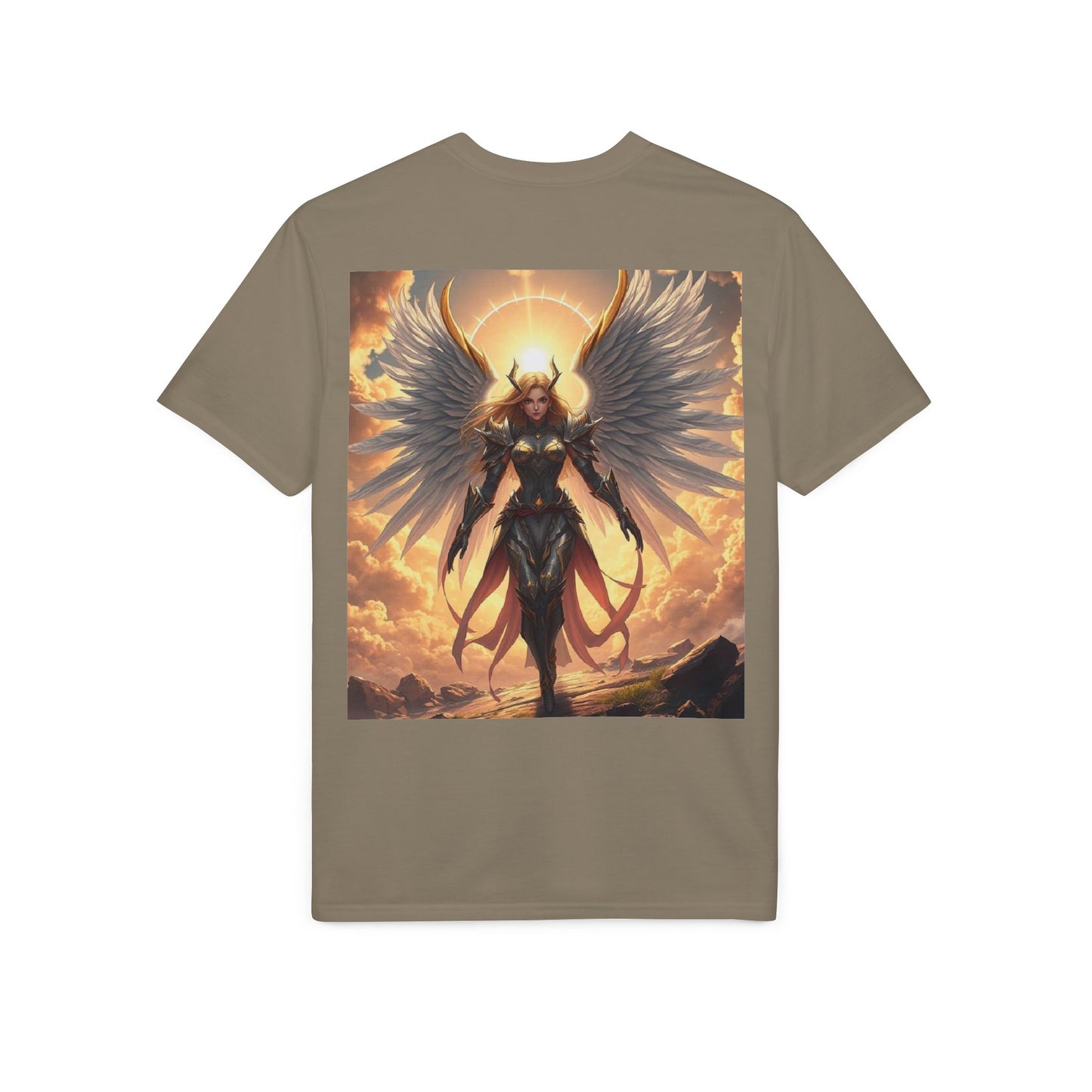 Angel Warrior T-Shirt — Radiant Valkyrie Fantasy Tee