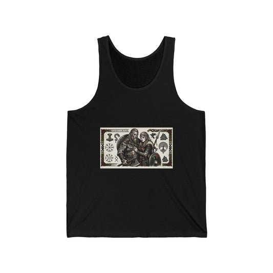 Viking Shieldmates Tank Top — Norse Warrior Illustration Tank