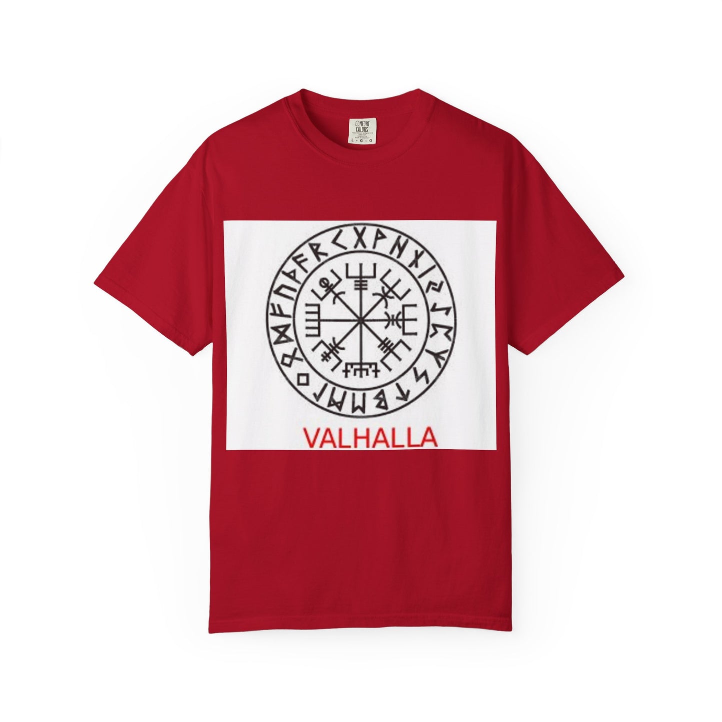 Valhalla Rune Compass T-Shirt — Viking Vegvísir Design