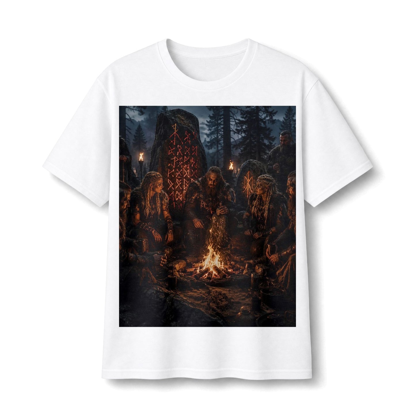 Viking Campfire Scene T‑Shirt
