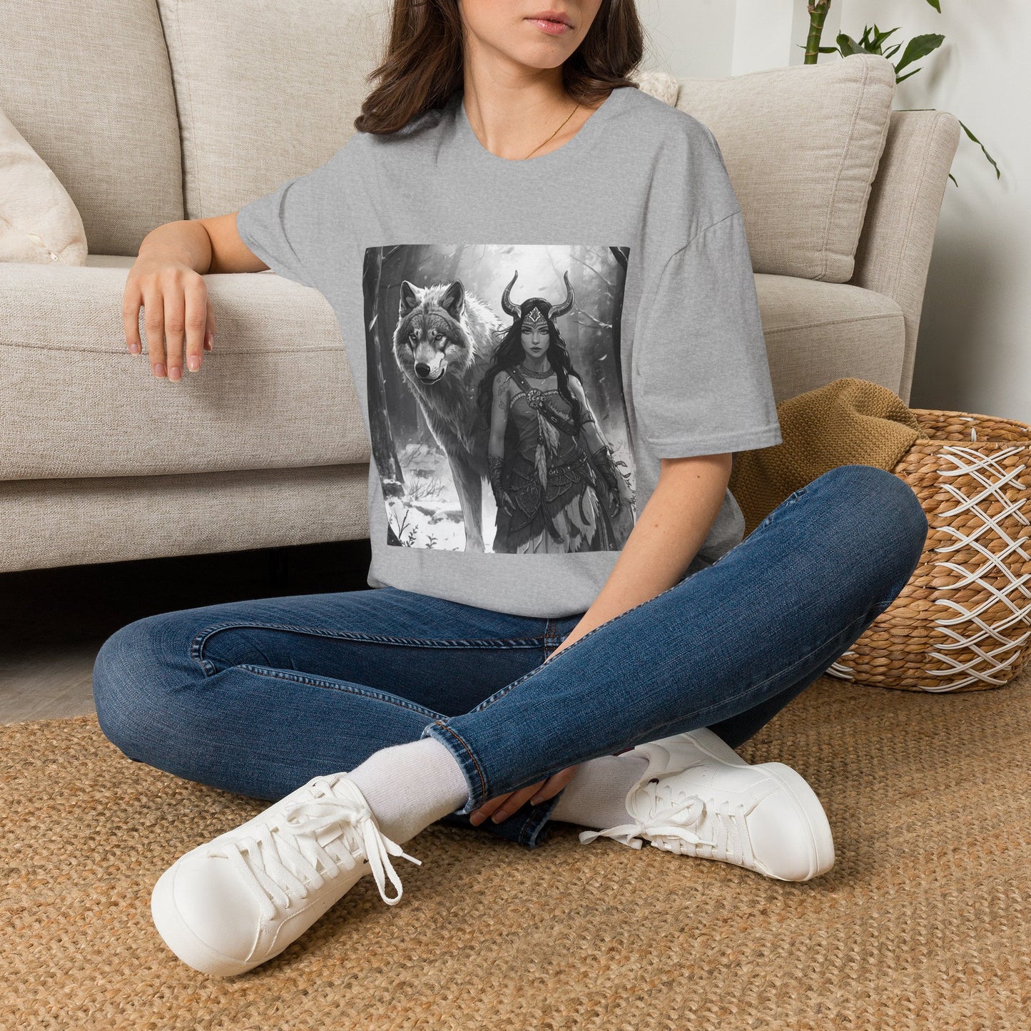Valkyrie & Wolf Graphic T‑Shirt