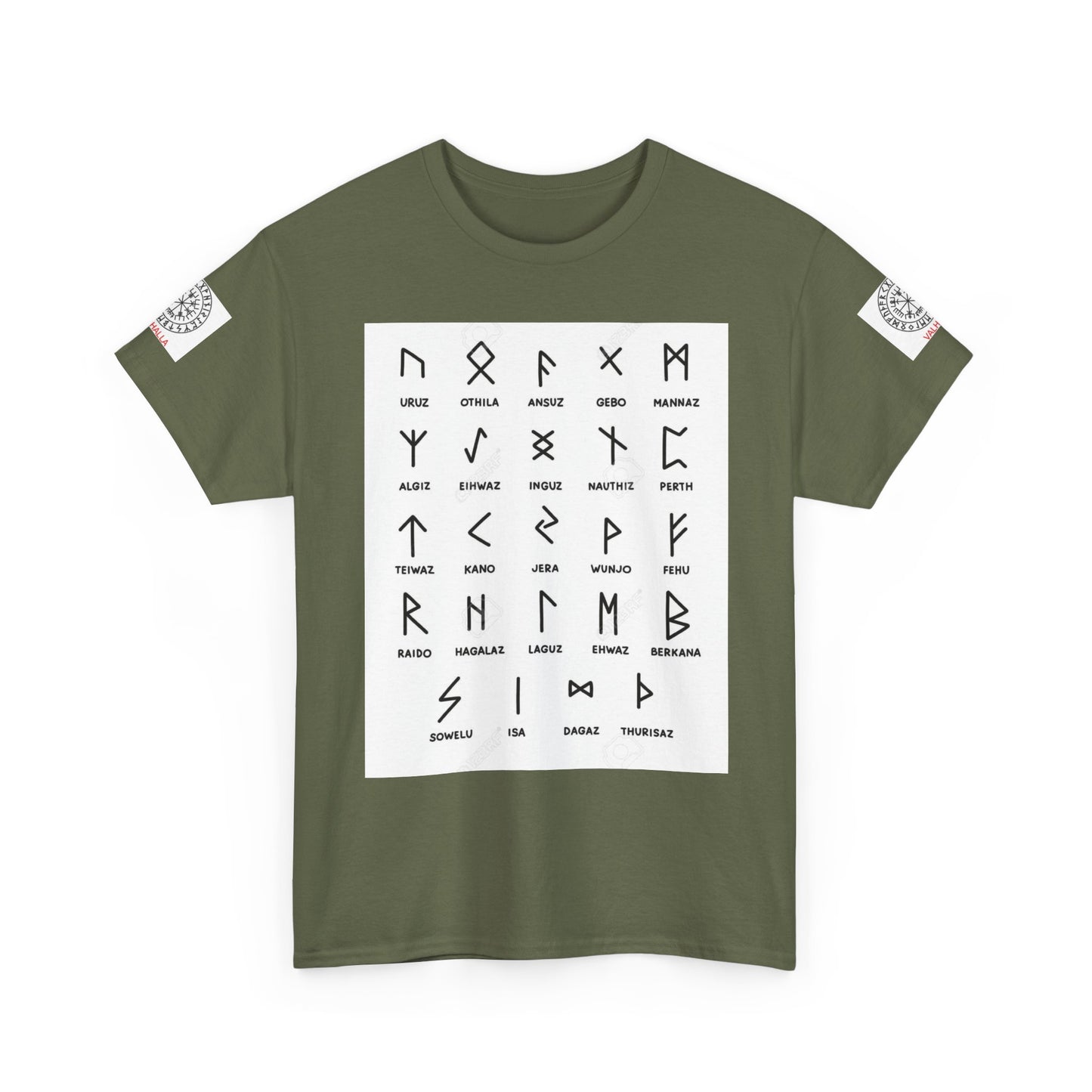 Runes Alphabet T‑Shirt — Viking / Norse Rune Chart Tee