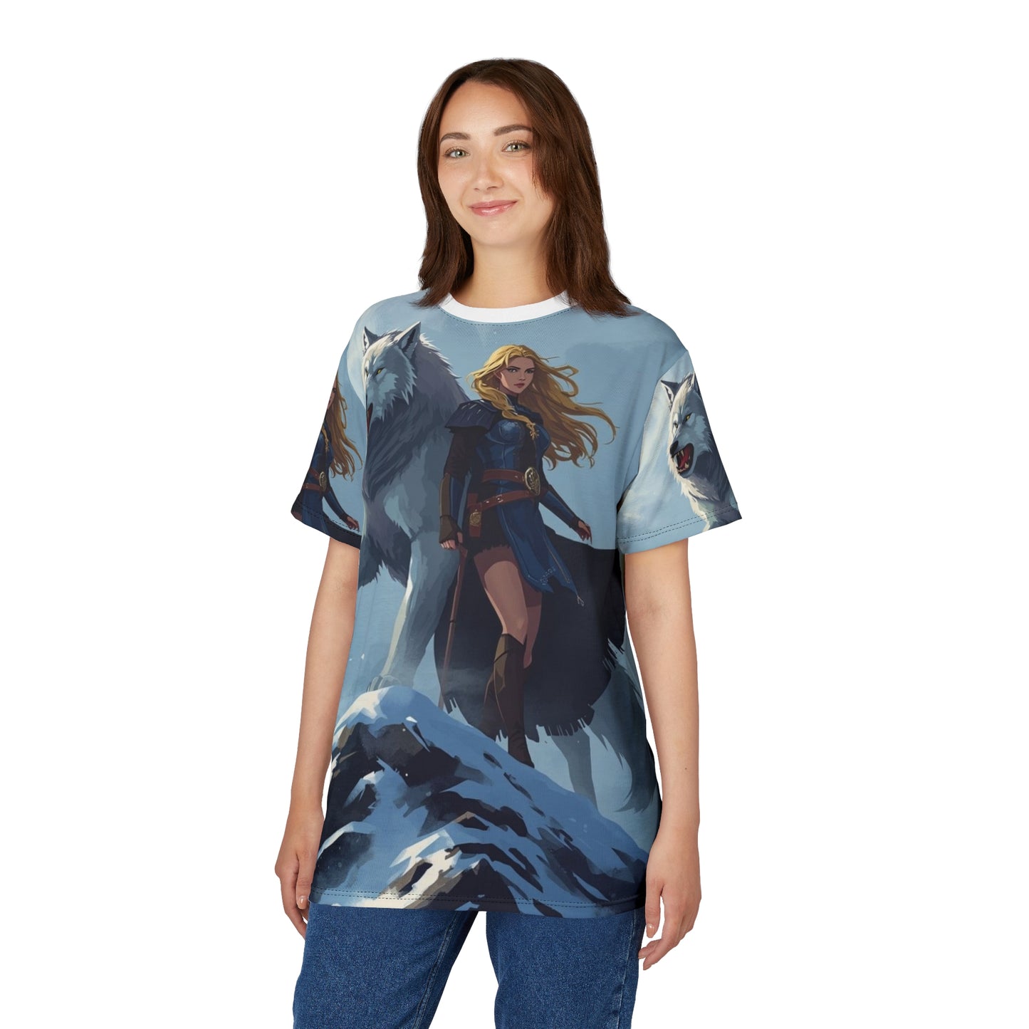Valkyrie Wolf Protector All-Over Print Tee