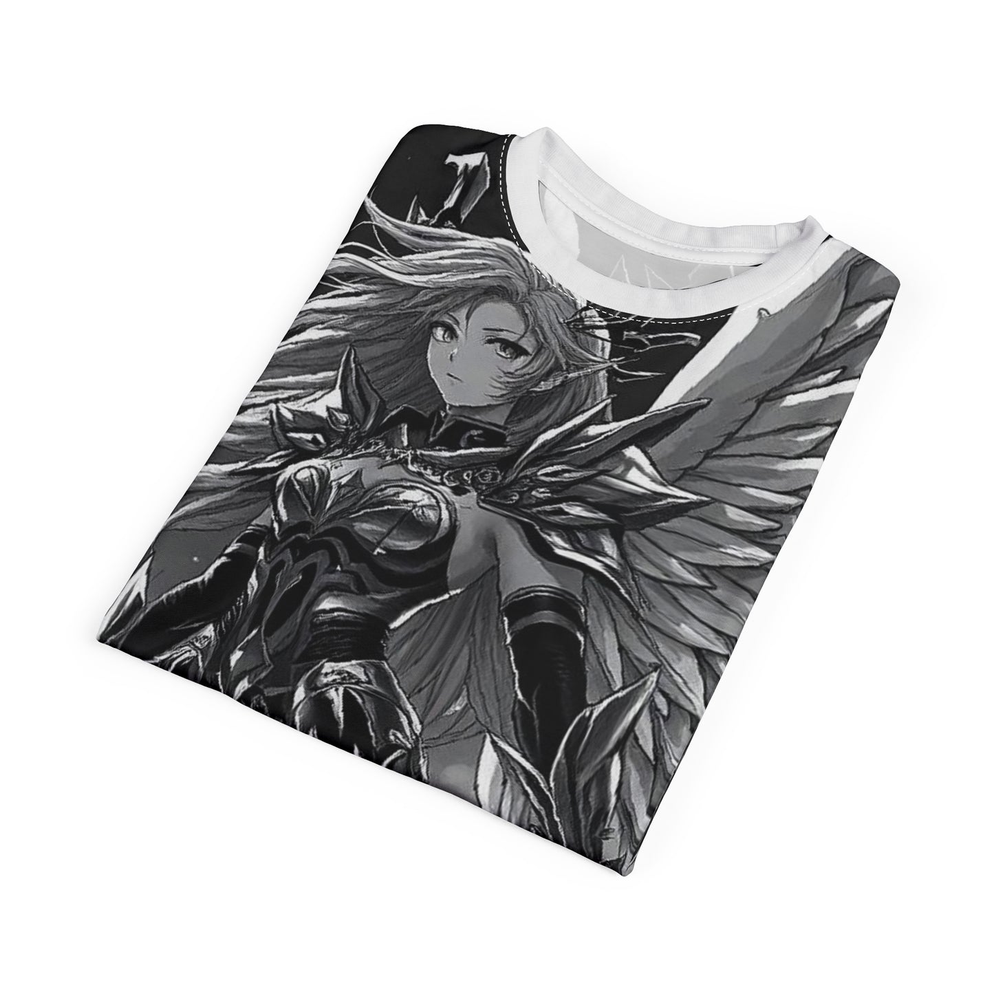 Angel Warrior Graphic Tee — Fantasy Anime Valkyrie AOP Shirt