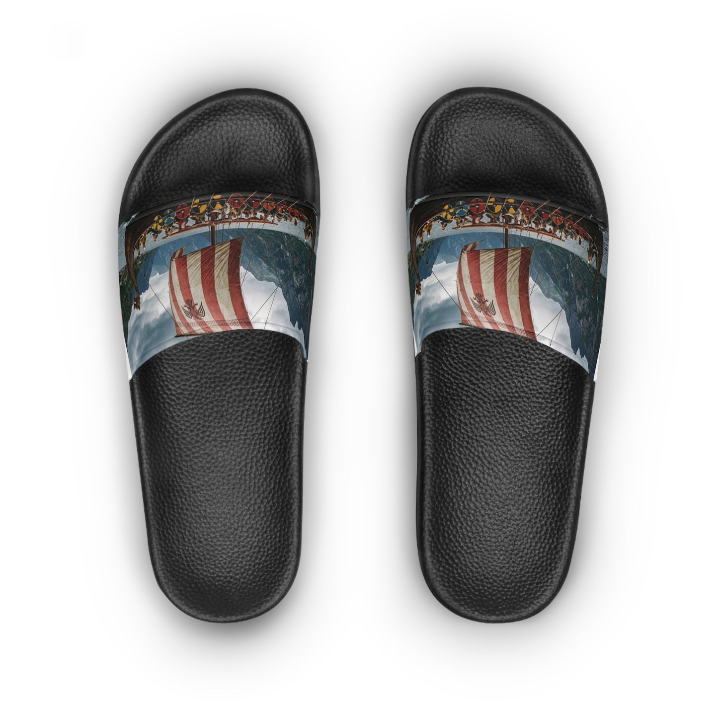 Viking Longship Slide Sandals – Women's Nautical Festival Beach Slides