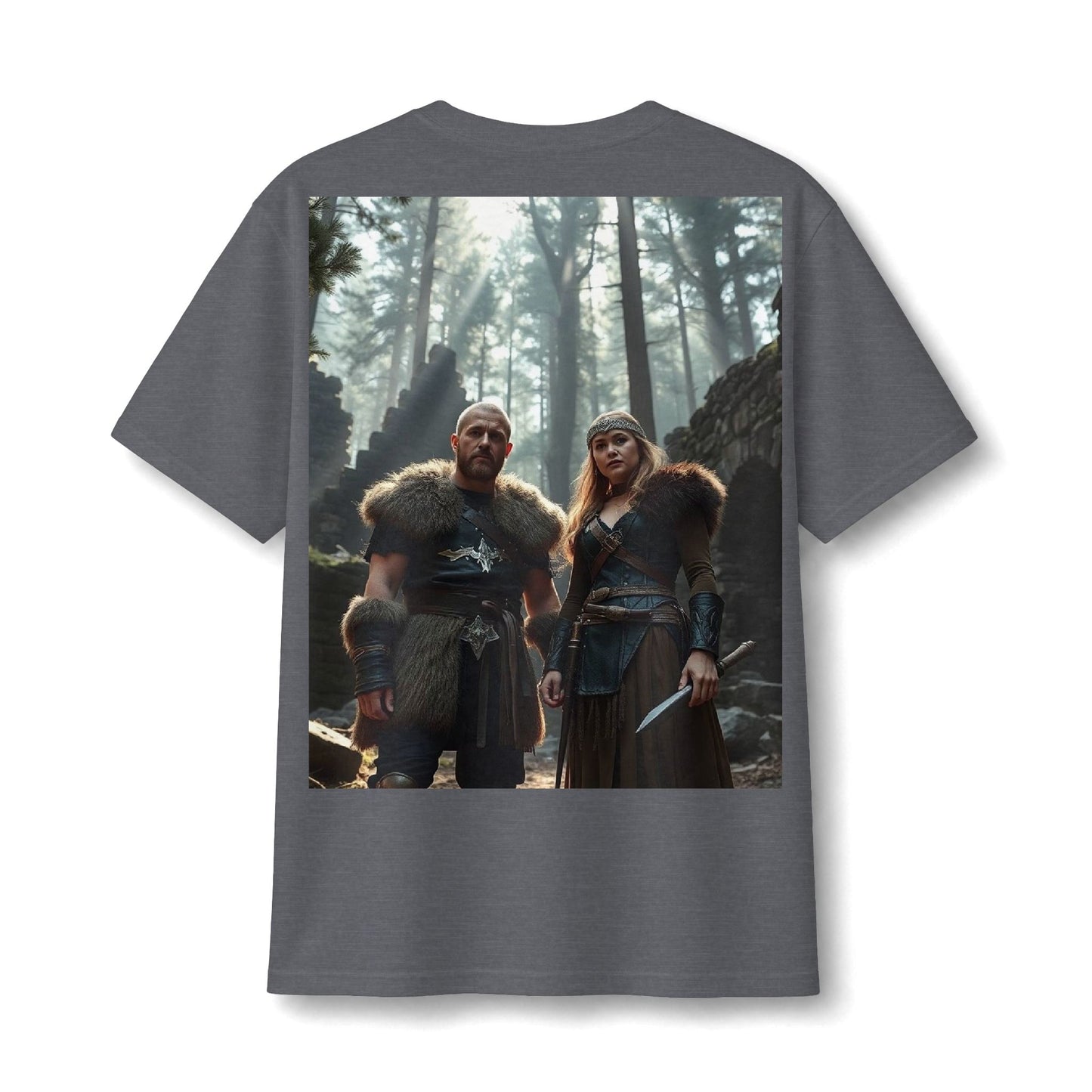 Viking Warriors Forest Light Cotton Tee