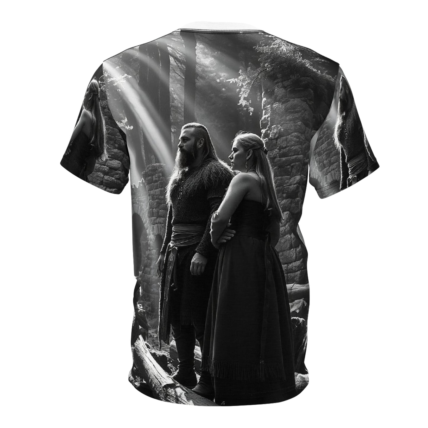 Viking Couple Scene All-Over Print Tee