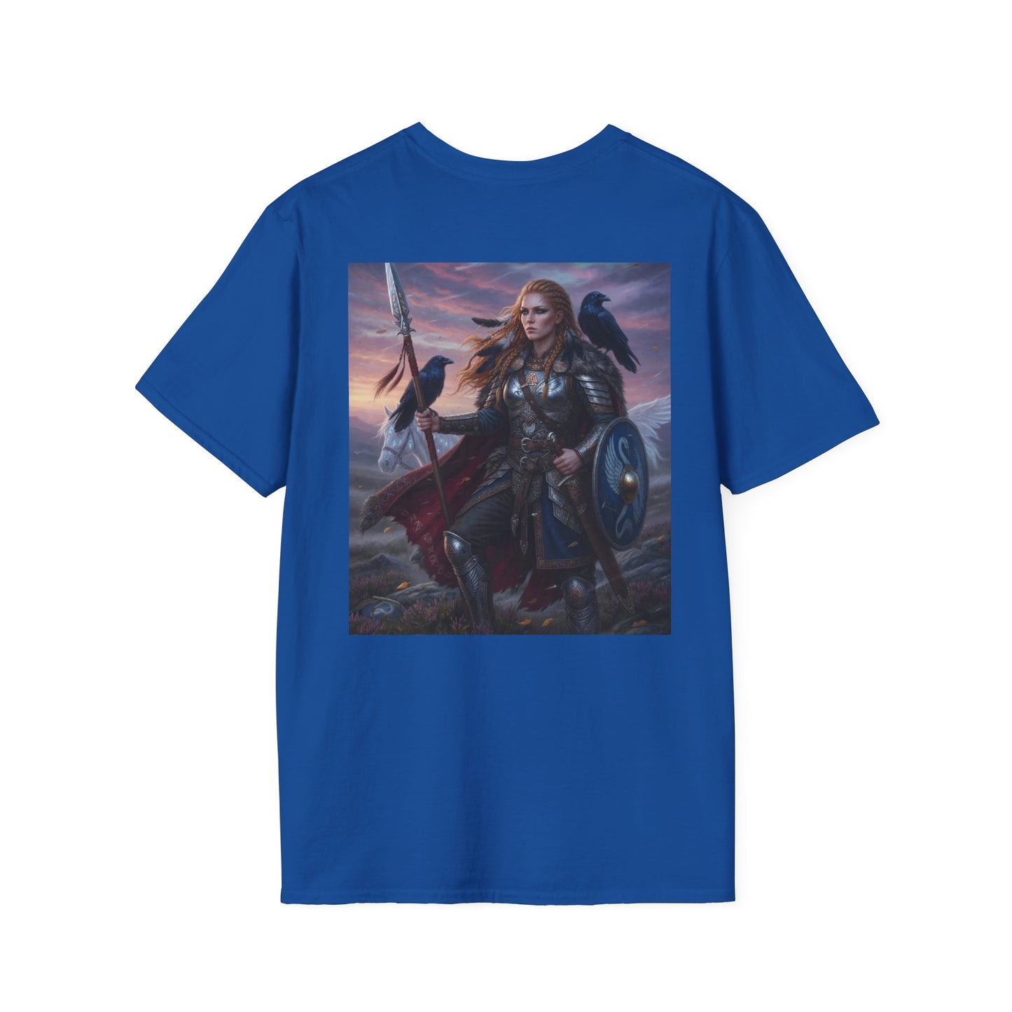 Valkyrie Warrior T-Shirt — Norse Shieldmaiden Art Tee