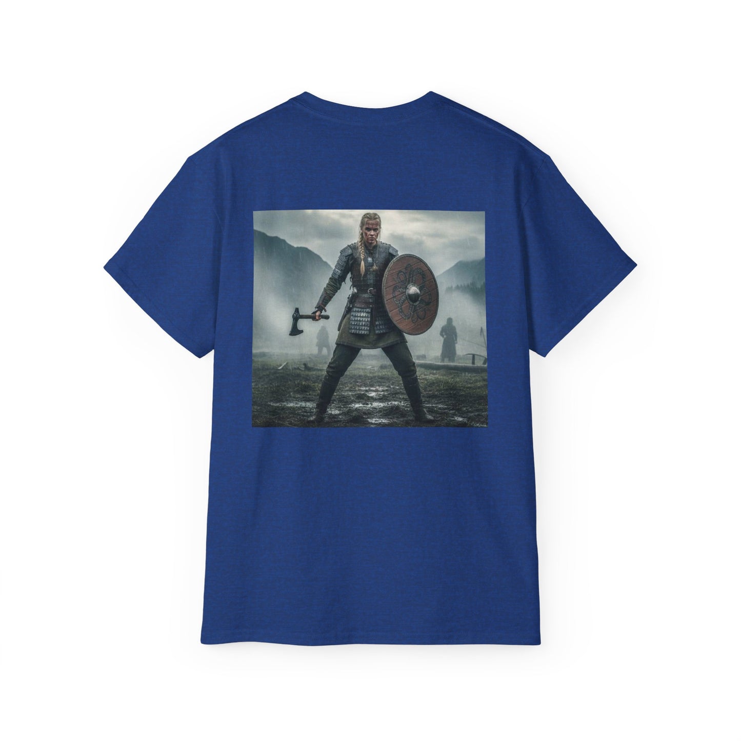 Viking Warrior T‑Shirt — Shield & Axe Norse Battle Graphic Tee