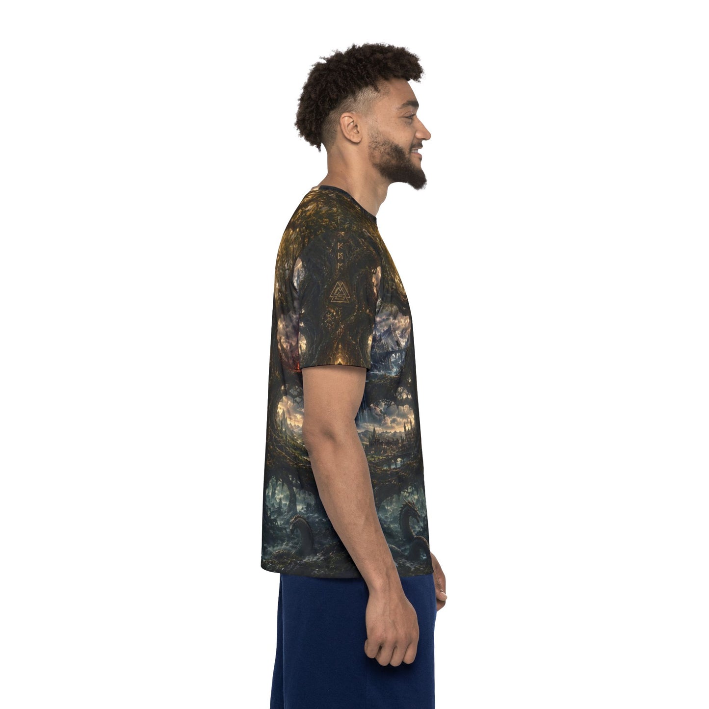 Fantasy Tree of Life Men's Jersey – Mythic Forest All-Over Print