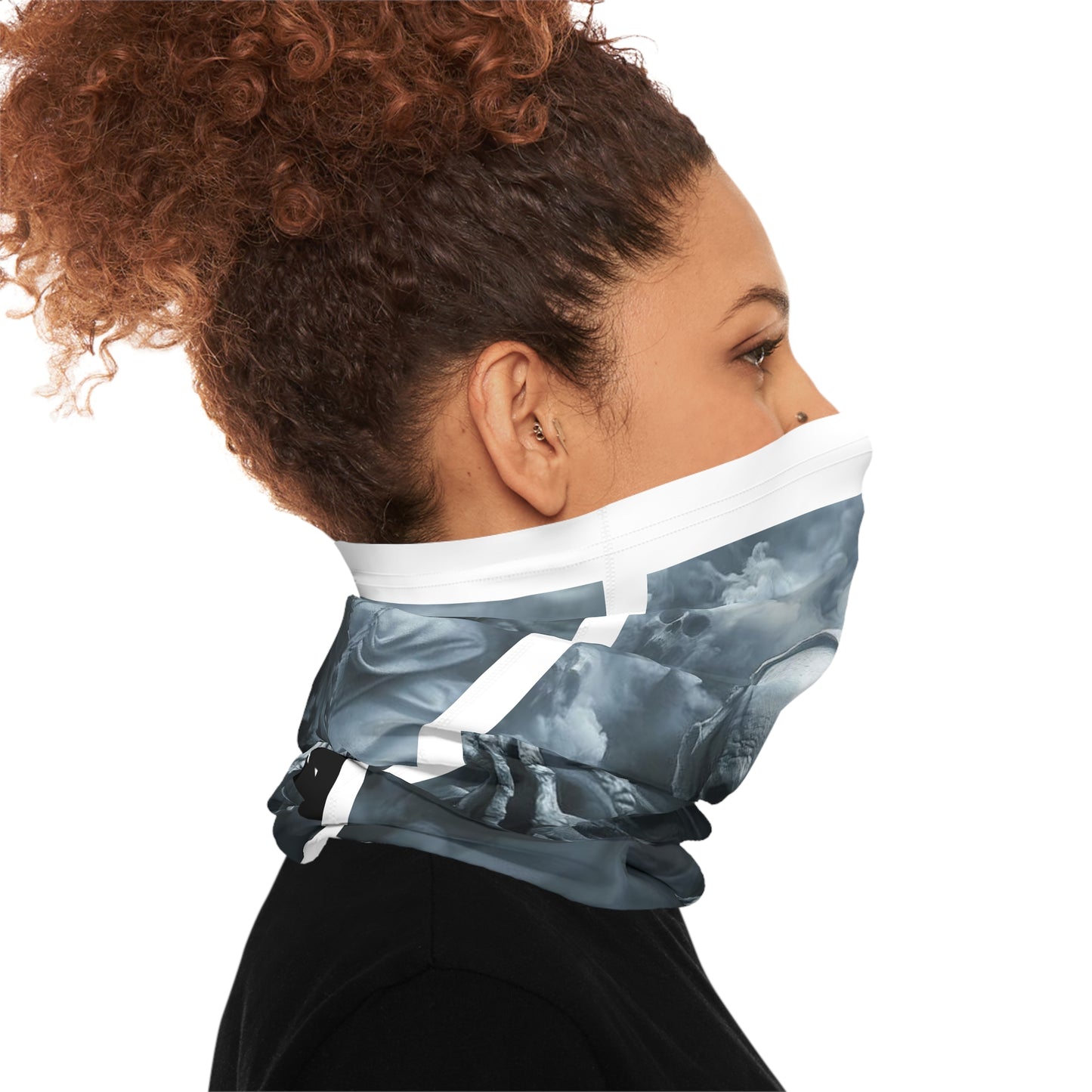Grim Reaper Skull Neck Gaiter — RIP Horror Face Mask for Halloween