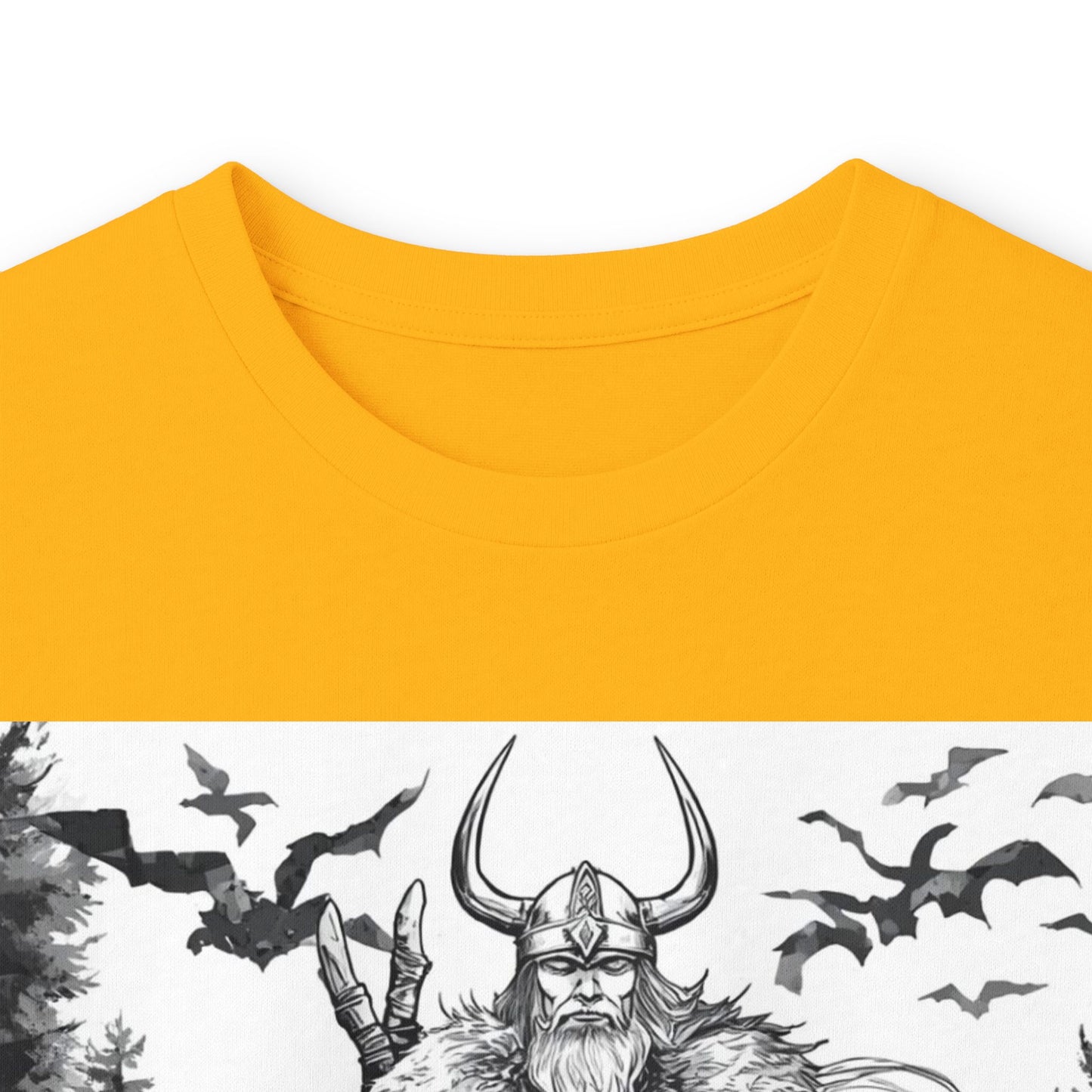 Viking Warrior Long Sleeve Tee — Valkyrie & Wolf Norse Design