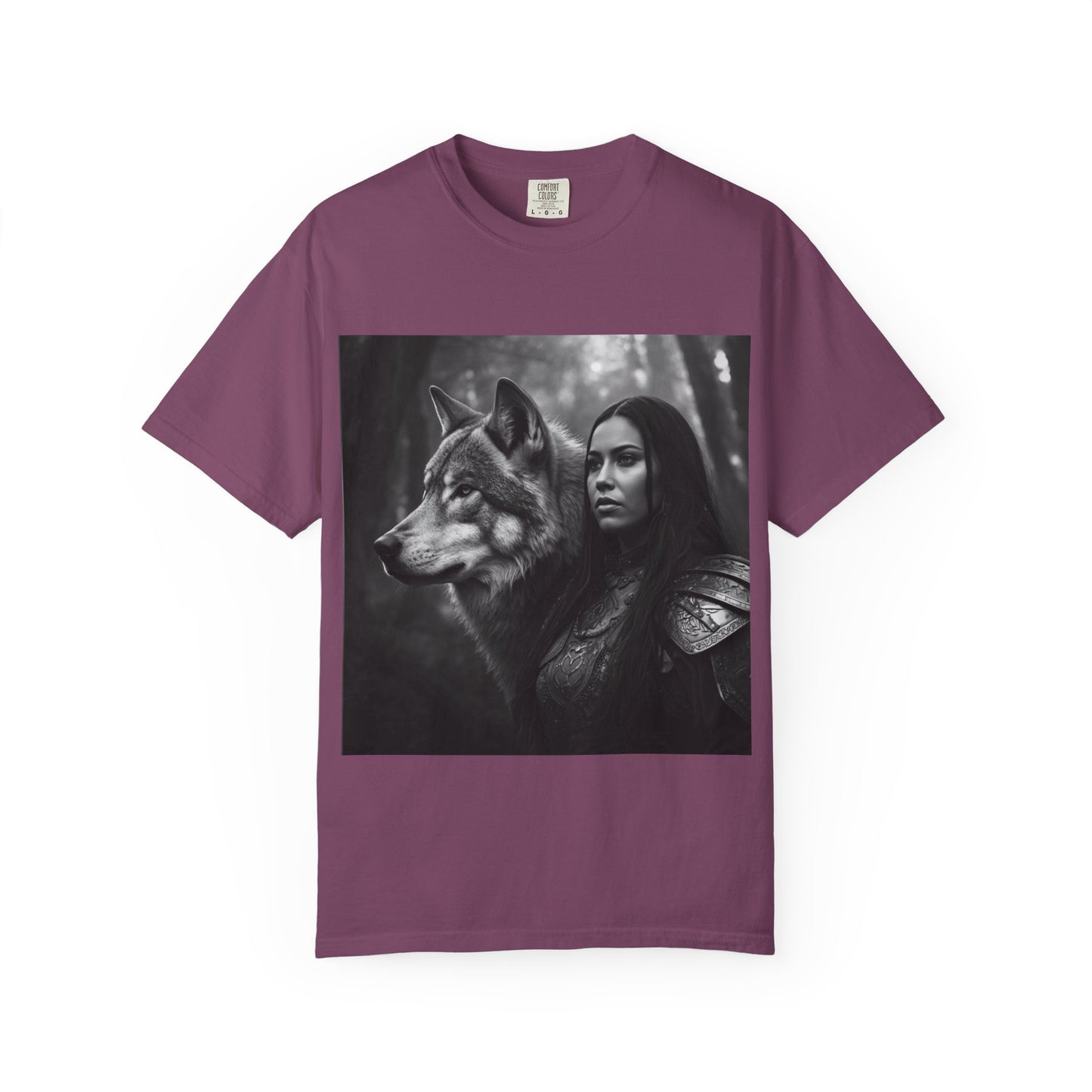 Wolf Warrior T-Shirt — Mystical Forest Warrior Graphic Tee