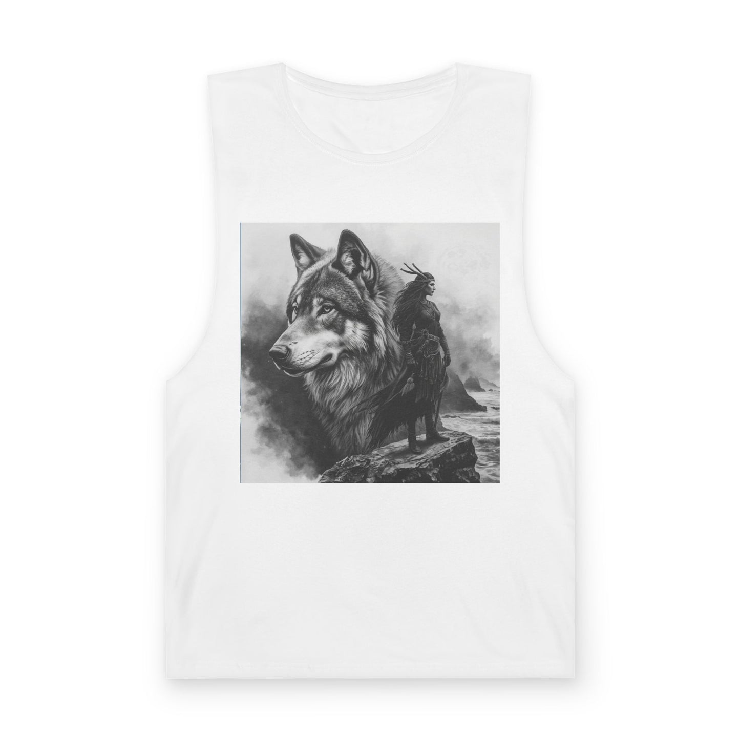 Wolf Spirit Tank Top — Native Rider Graphic Sleeveless Shirt