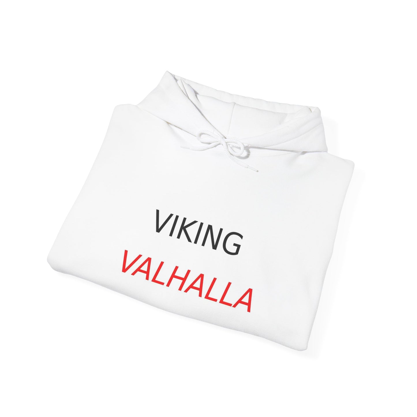 Viking Valhalla Hoodie — Norse Rune Shield Back Graphic