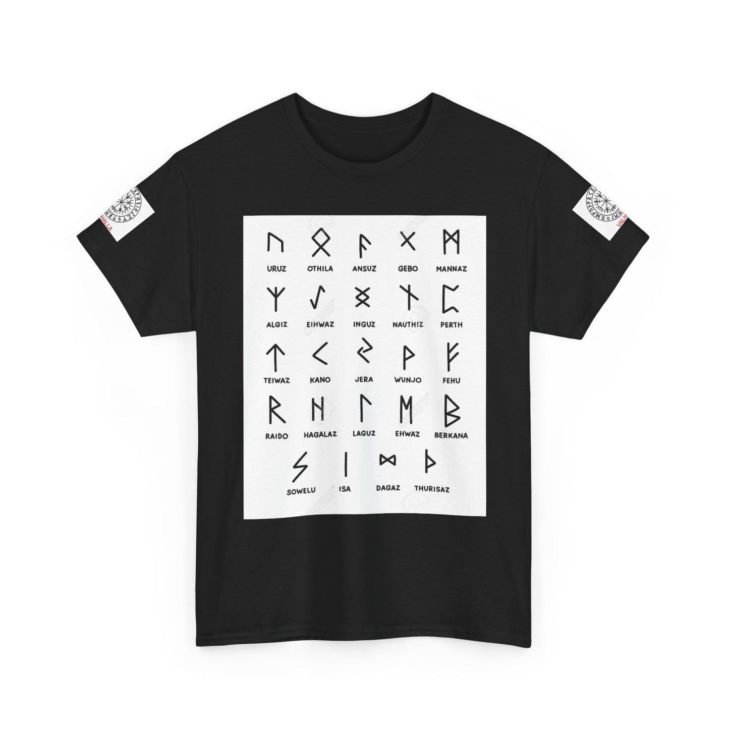 Runes Alphabet T‑Shirt — Viking / Norse Rune Chart Tee