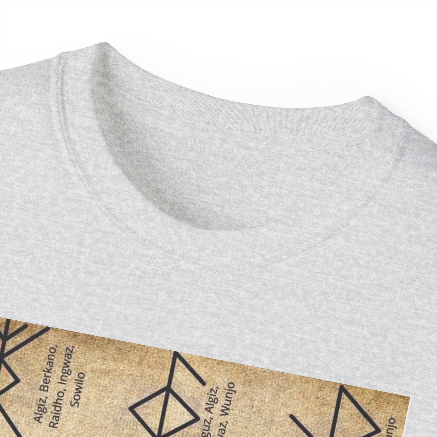 Runic Symbols T‑Shirt — Prosperity, Health & Protection Viking Rune Grid Tee