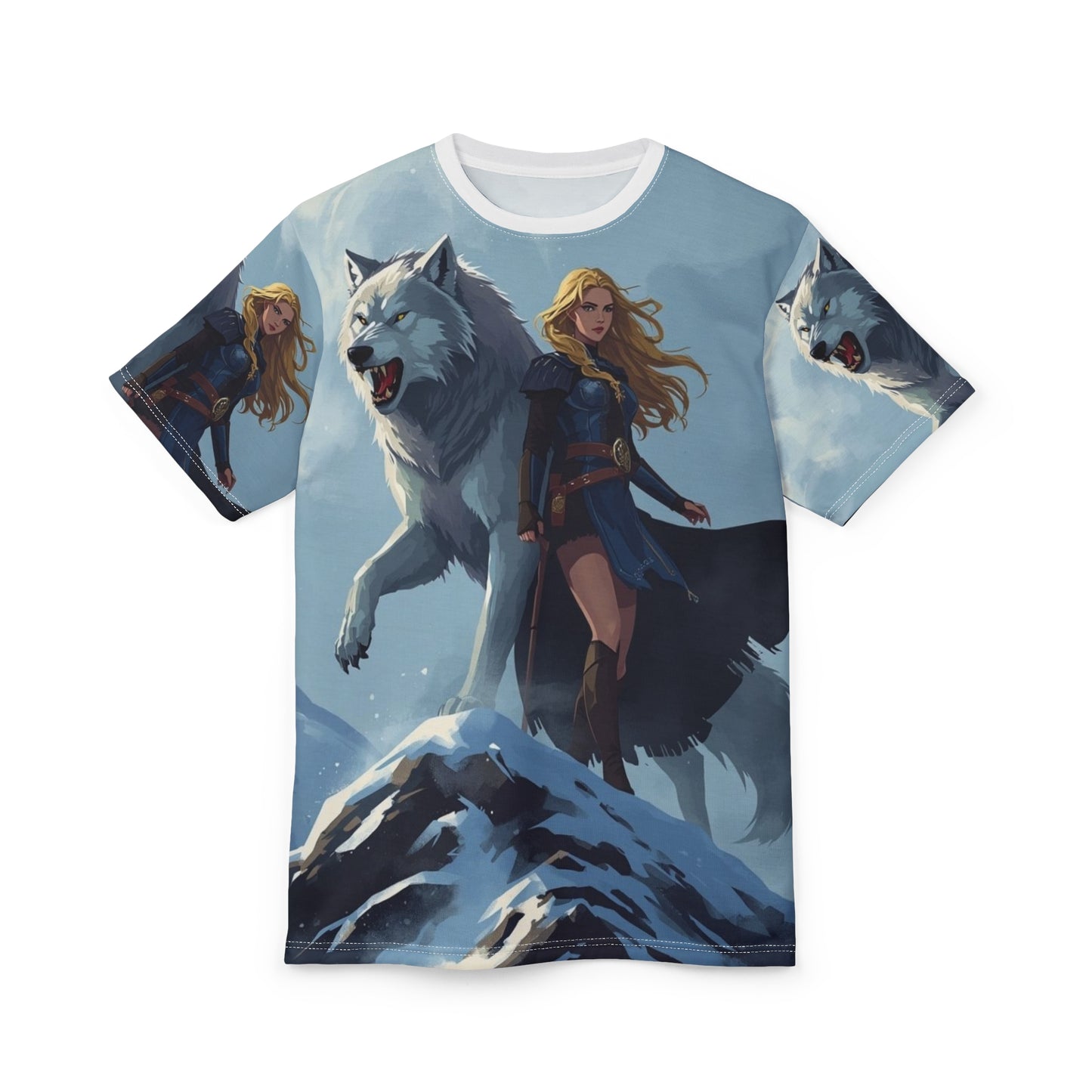 Valkyrie Wolf Protector All-Over Print Tee