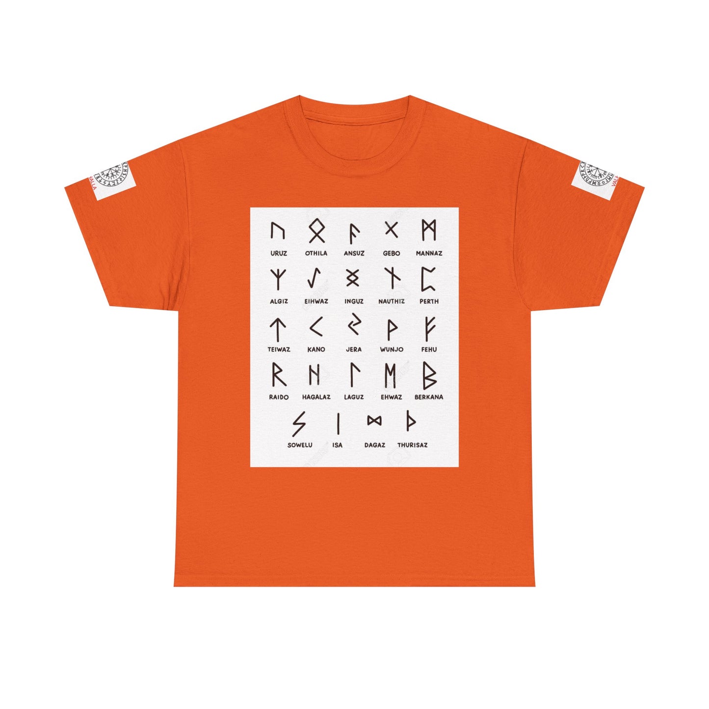 Runes Alphabet T‑Shirt — Viking / Norse Rune Chart Tee