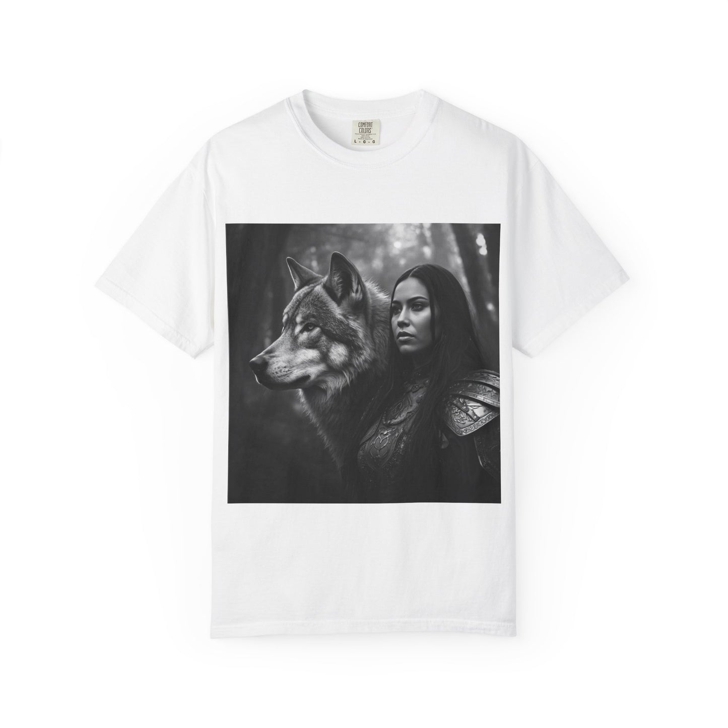 Wolf Warrior T-Shirt — Mystical Forest Warrior Graphic Tee