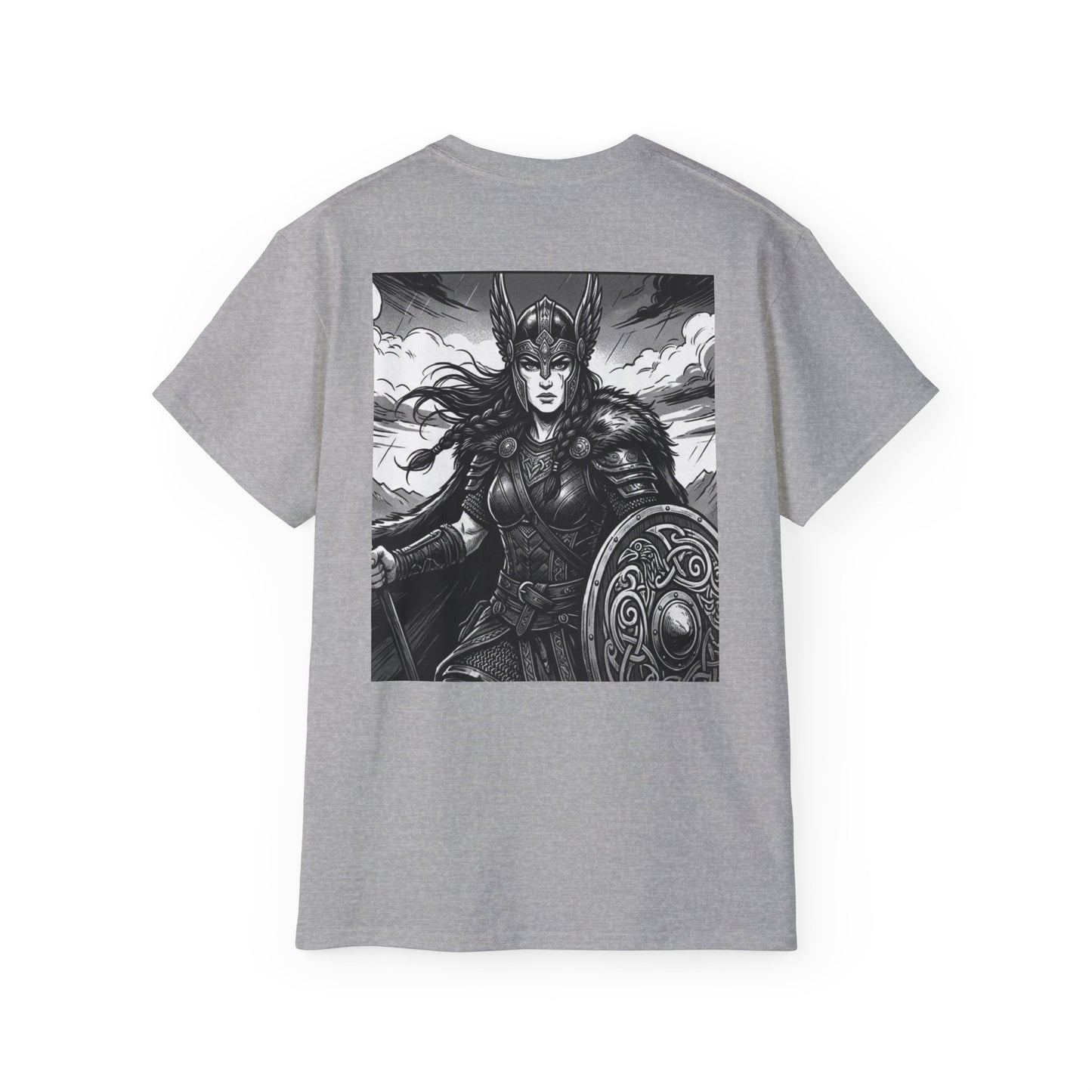 Valkyrie Warrior Tee — Norse Shieldmaiden Graphic T-Shirt