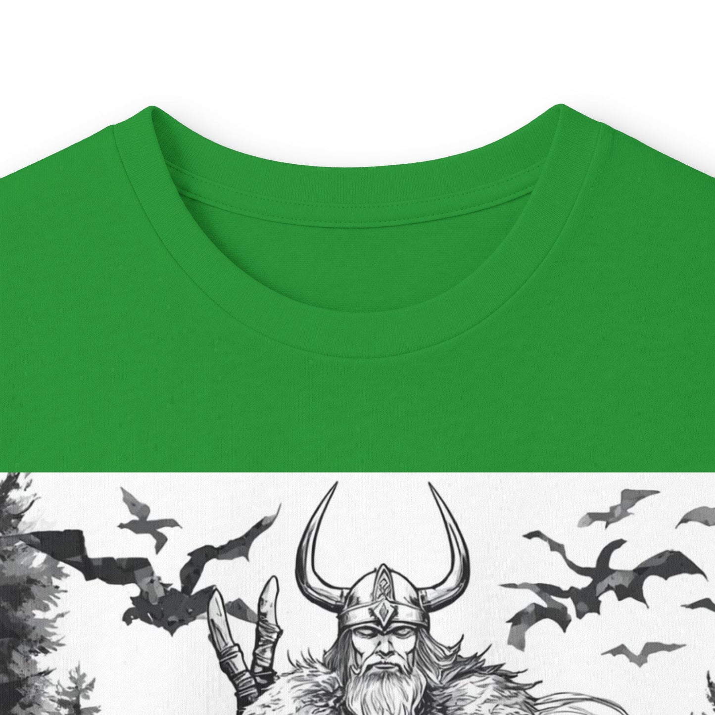 Viking Warrior Long Sleeve Tee — Valkyrie & Wolf Norse Design