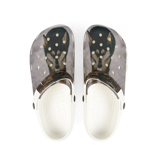 Camouflage Polka EVA Foam Clogs — Lightweight Slip-On Garden Shoes