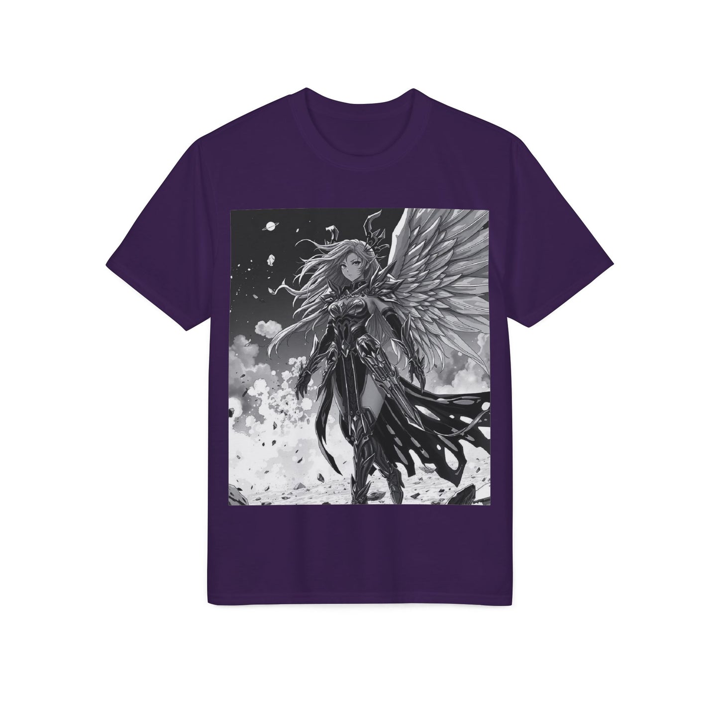 Angel Warrior T-Shirt — Gothic Fantasy Winged Hero Graphic Tee