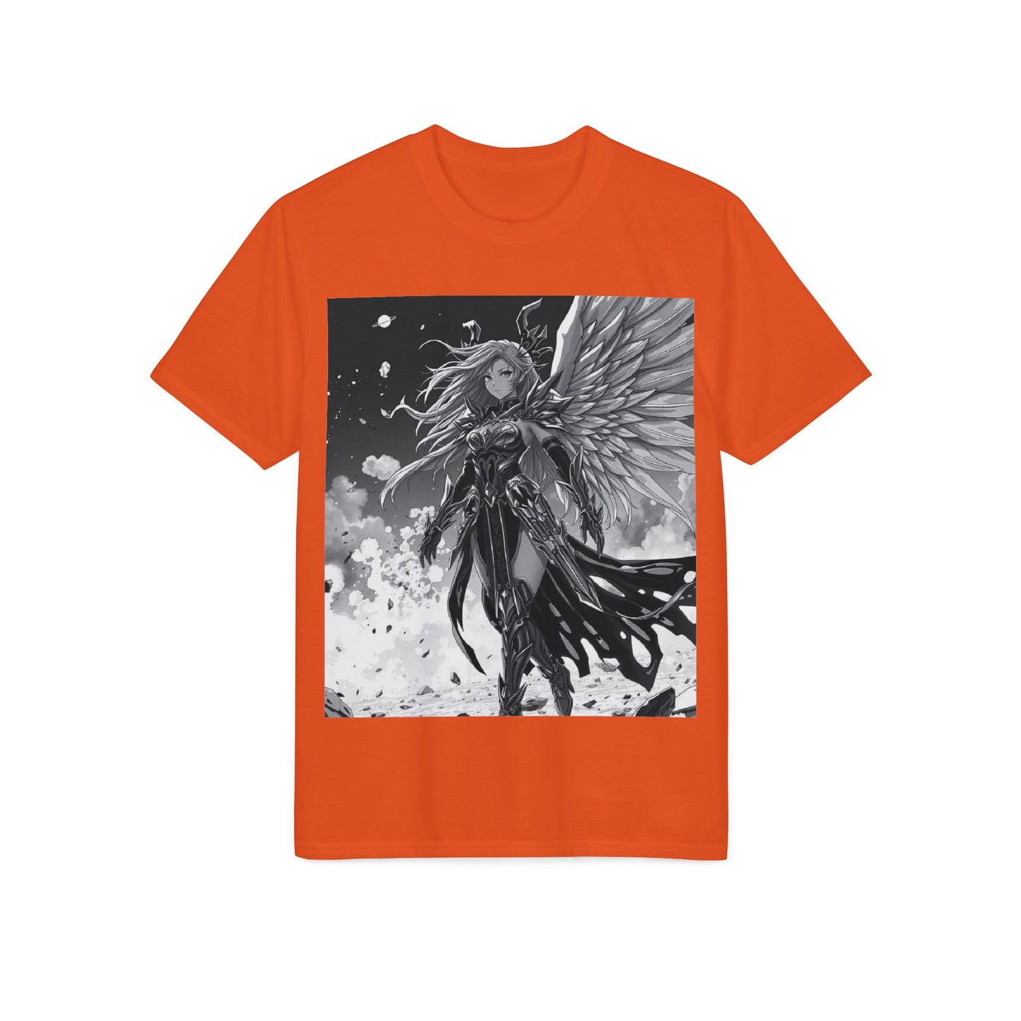 Angel Warrior T-Shirt — Gothic Fantasy Winged Hero Graphic Tee