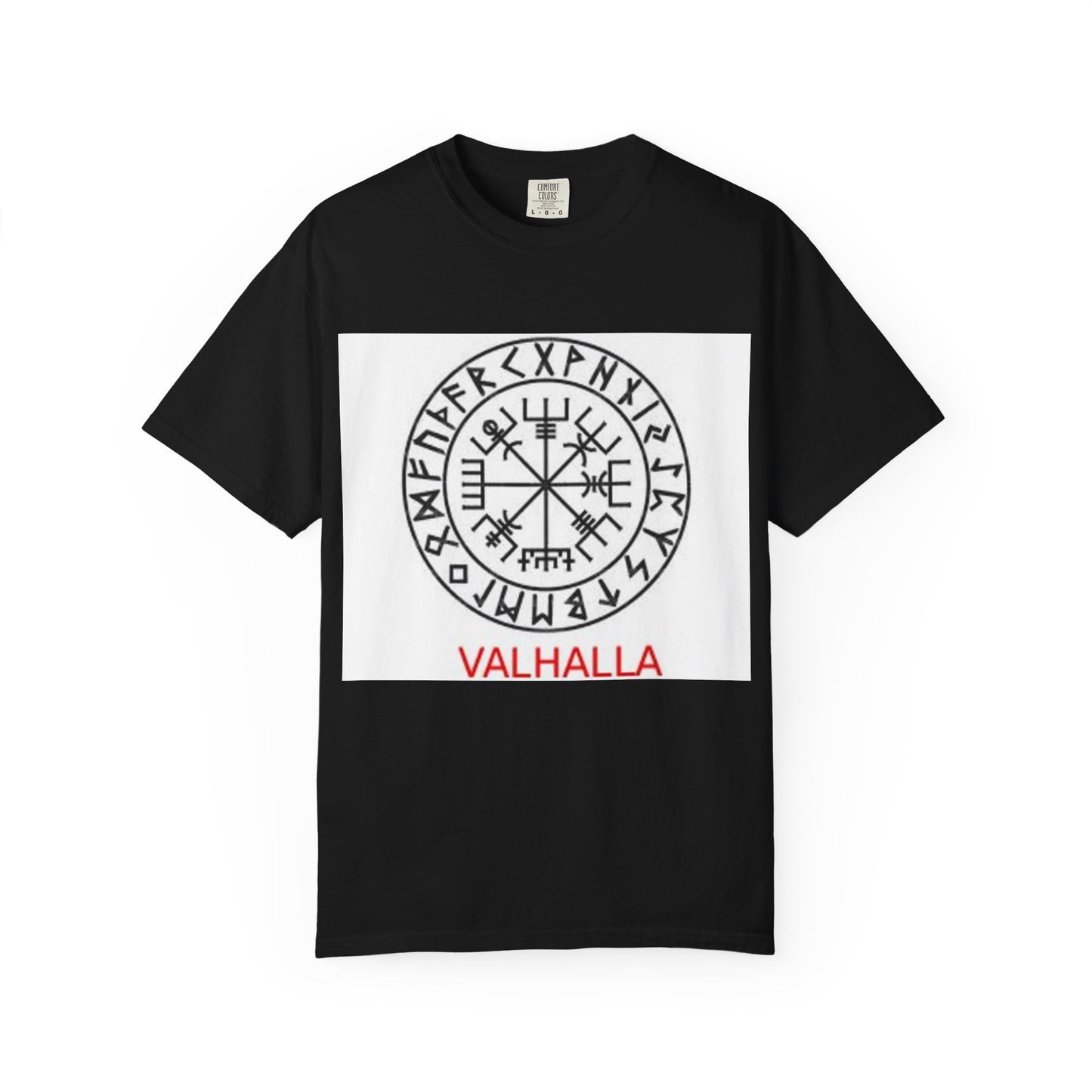 Valhalla Rune Compass T-Shirt — Viking Vegvísir Design