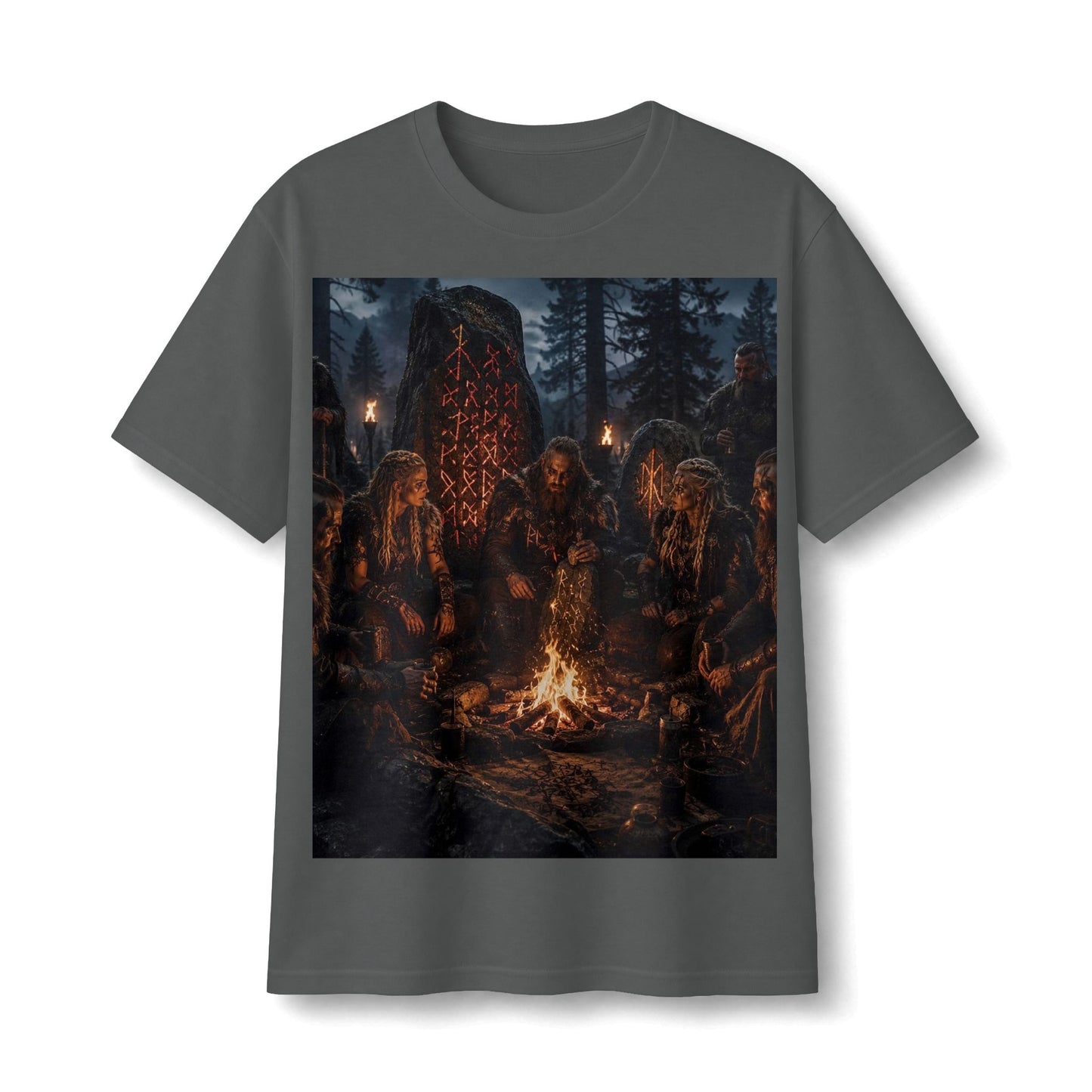 Viking Campfire Scene T‑Shirt
