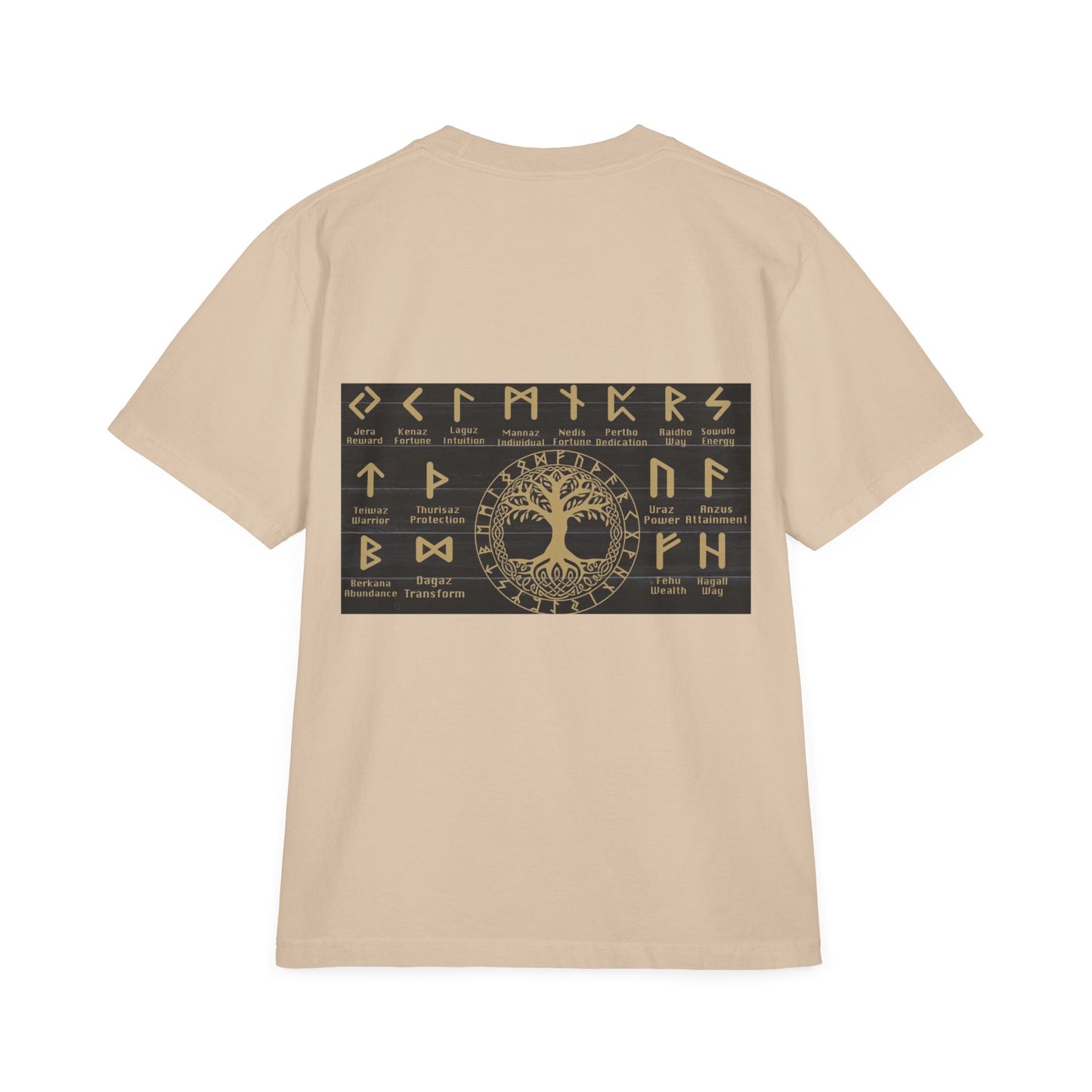 Viking Runes Tree of Life T-Shirt — Norse Rune Alphabet Graphic Tee