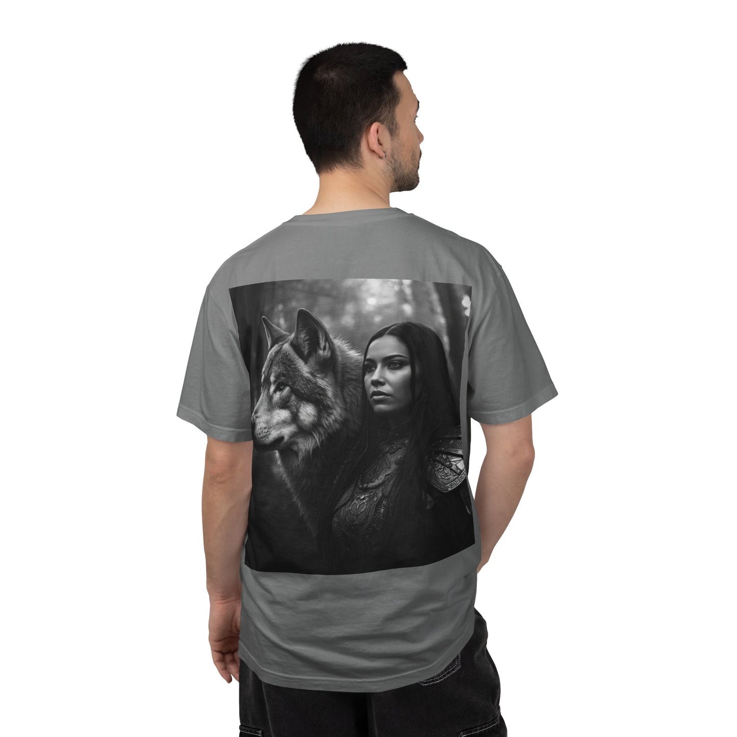 Wolf Warrior T-Shirt — Mystical Forest Warrior Graphic Tee