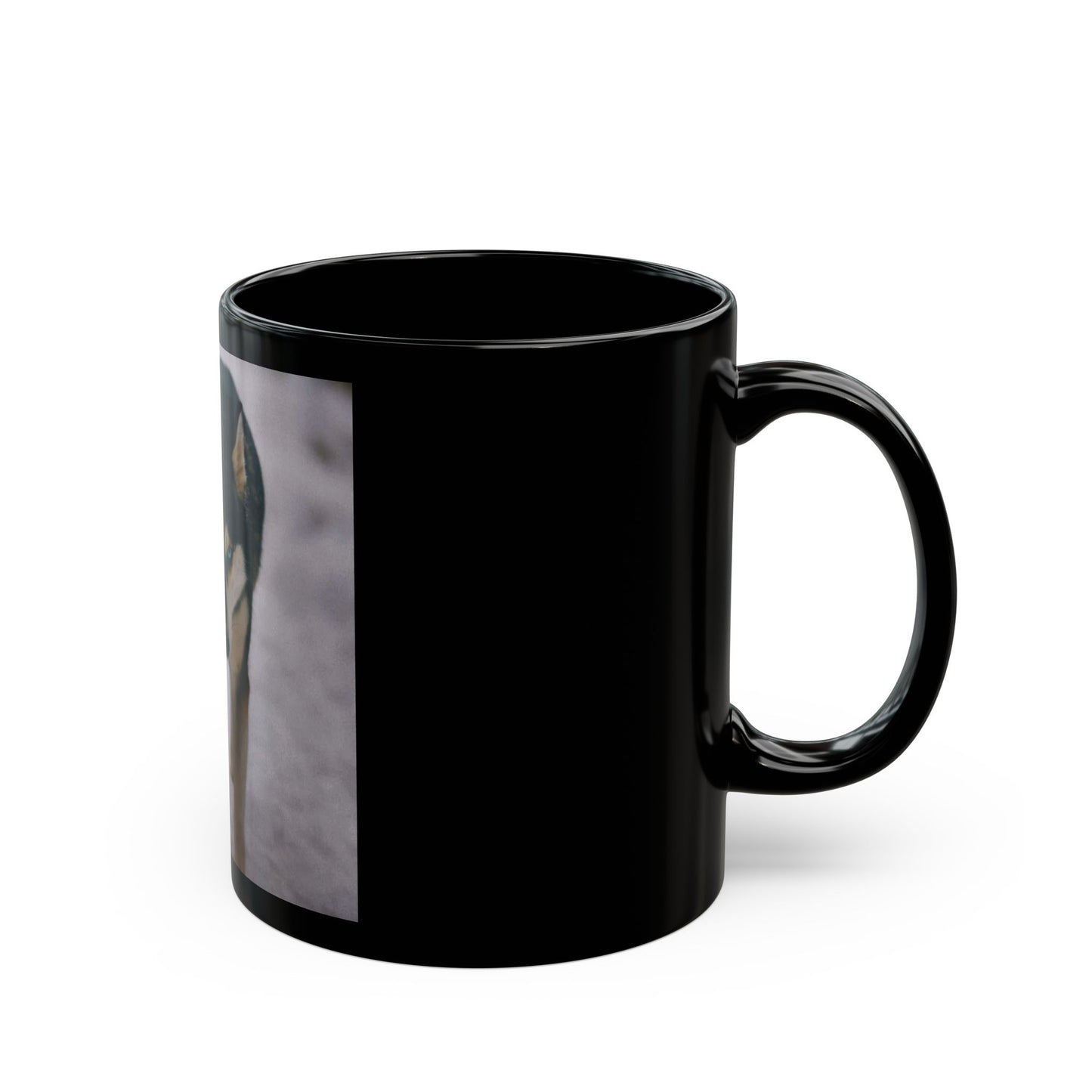 Husky Walk Black Coffee Mug – 11oz/15oz