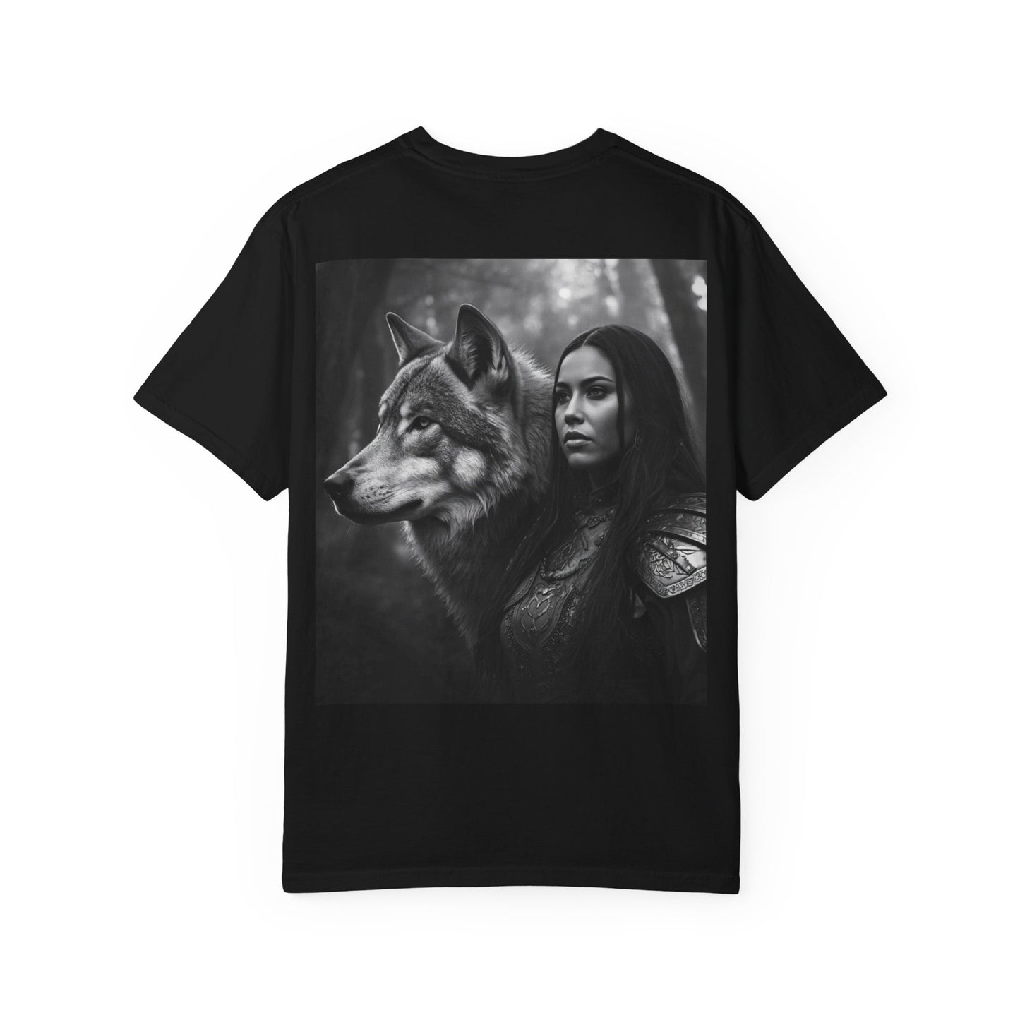 Wolf Warrior T-Shirt — Mystical Forest Warrior Graphic Tee
