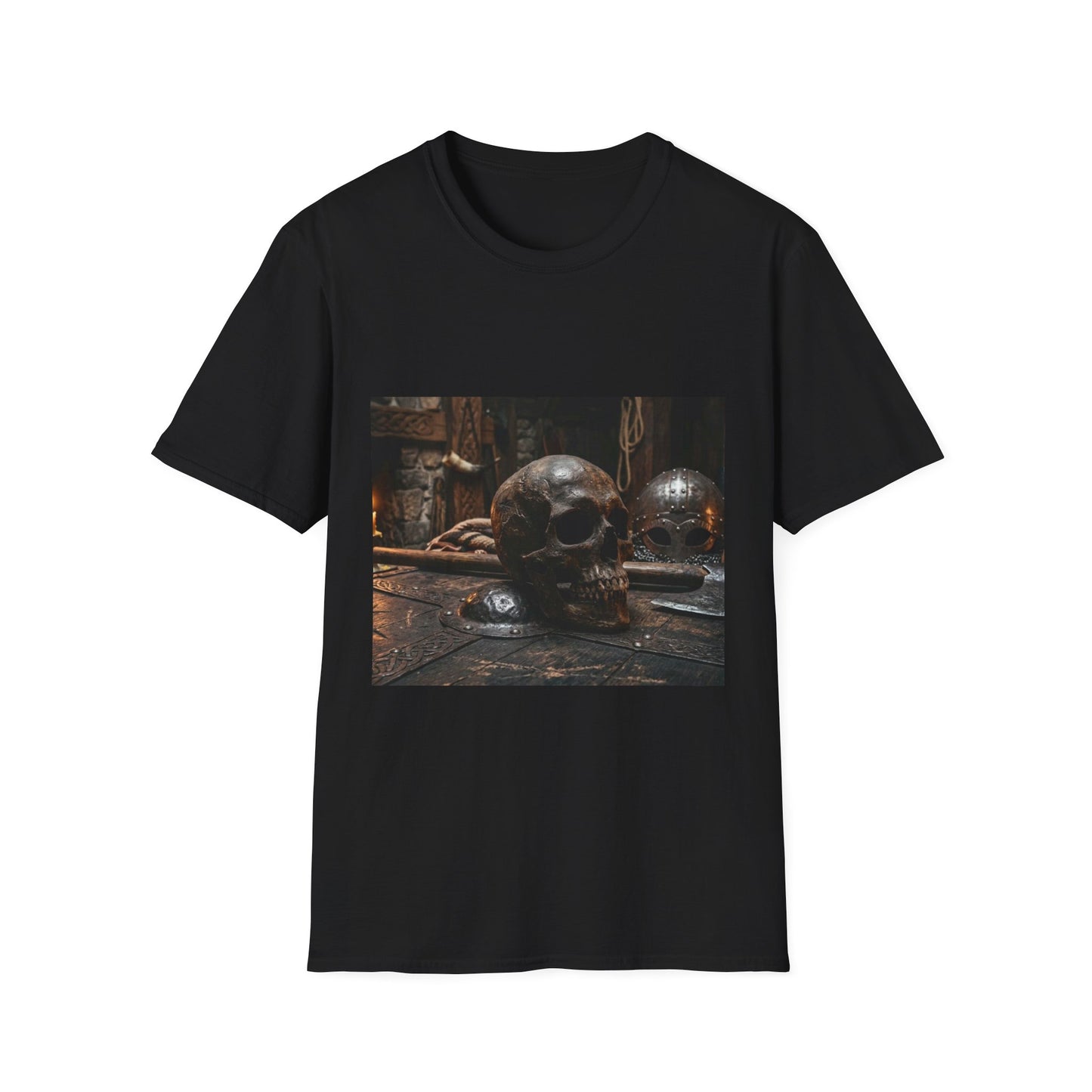 Skull & Relics Graphic T-Shirt — Gothic Vintage Curio Tee