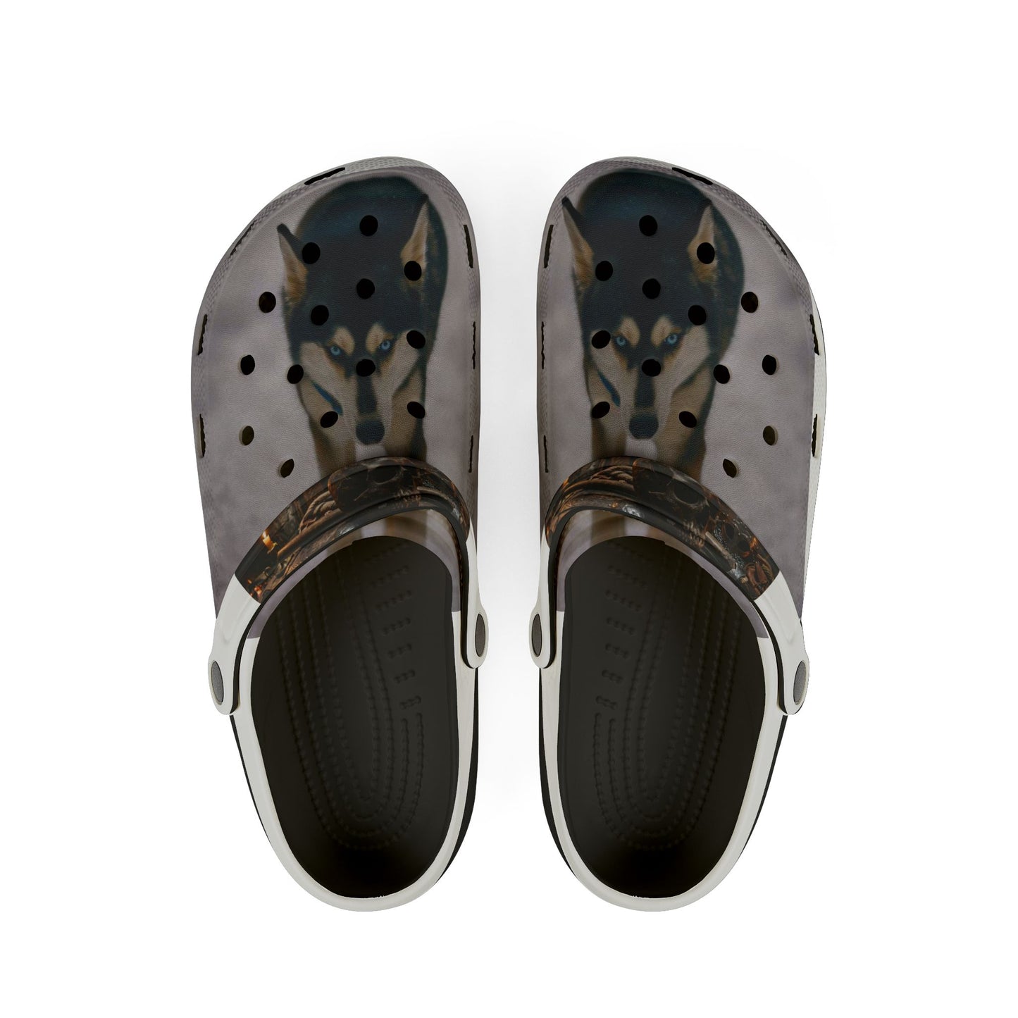 Camouflage Polka EVA Foam Clogs — Lightweight Slip-On Garden Shoes