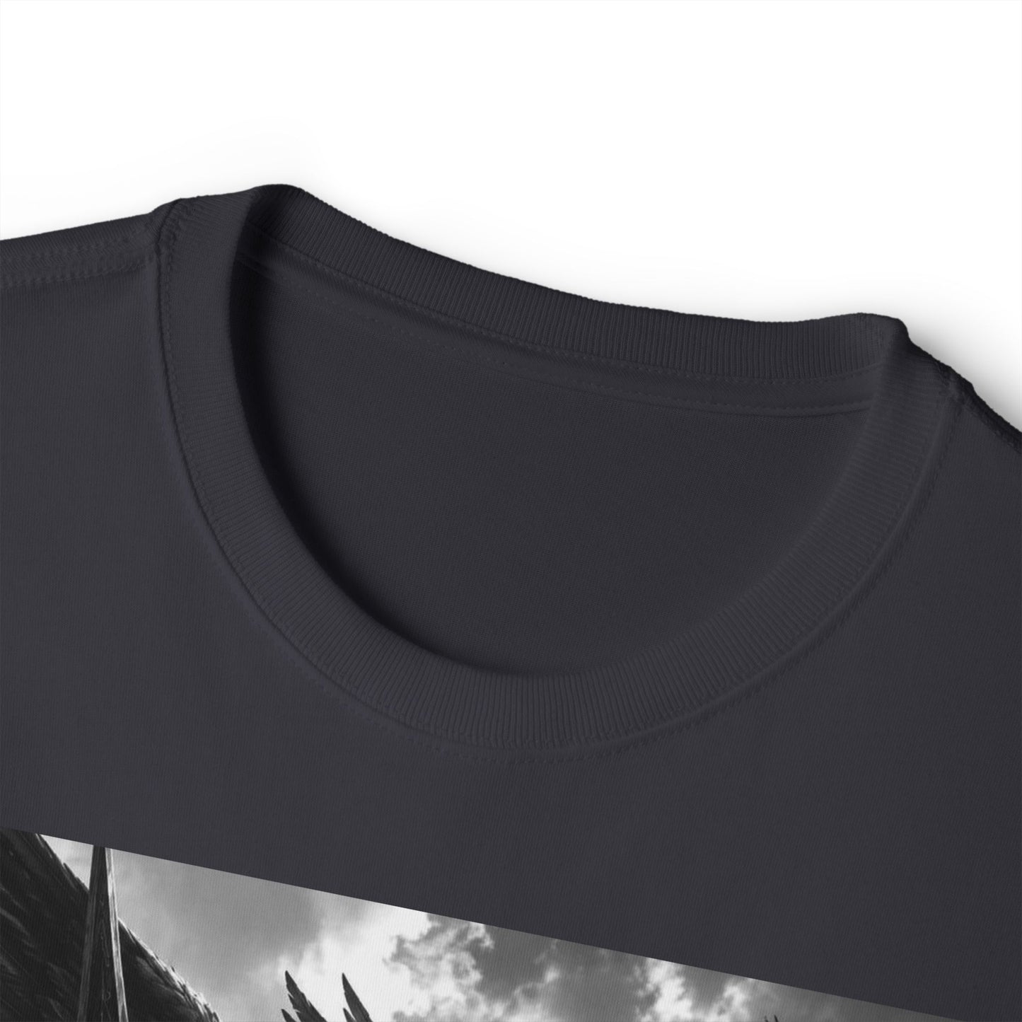 Valkyrie Warrior Tee — Nordic Myth Winged Shield Graphic Shirt