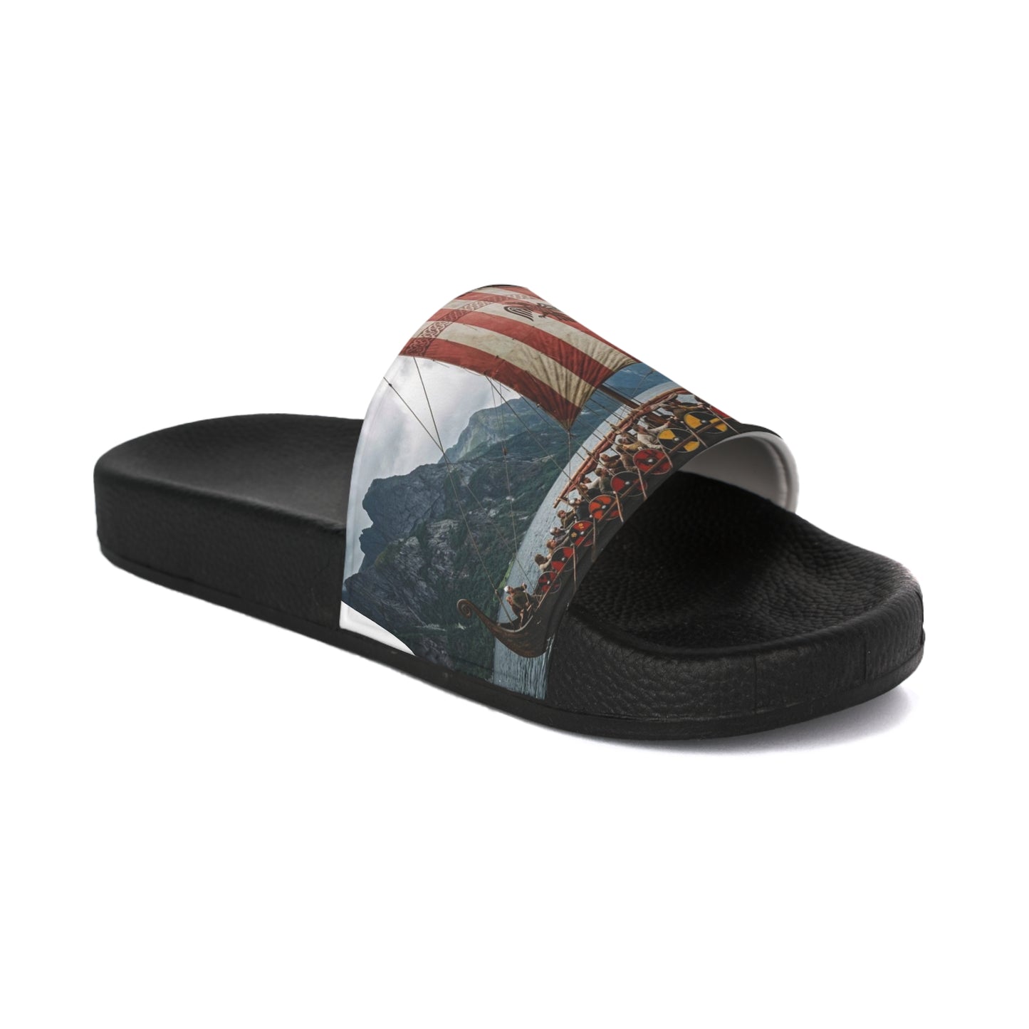 Viking Longship Slide Sandals – Women's Nautical Festival Beach Slides
