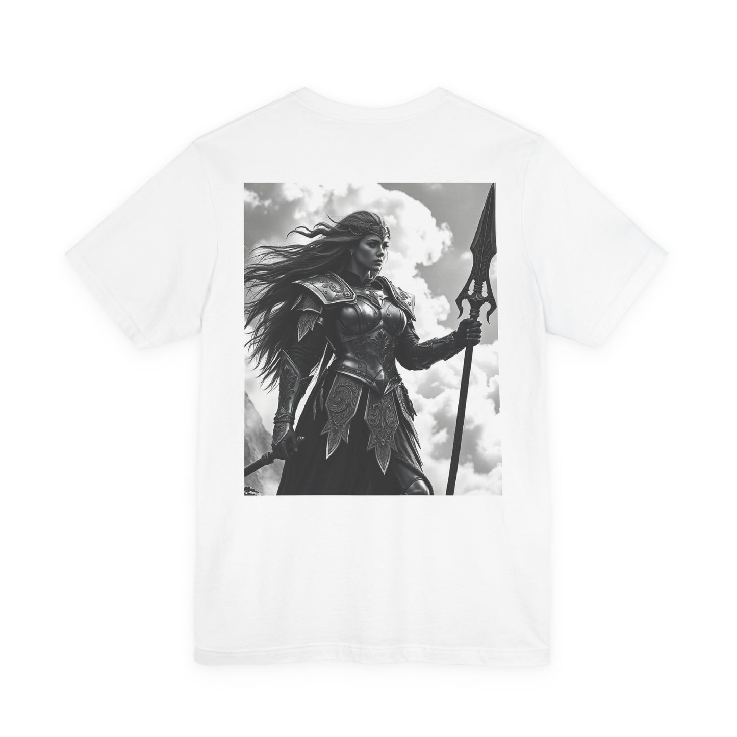 Valkyrie Warrior T-Shirt – Mythic Female Armor Art Tee